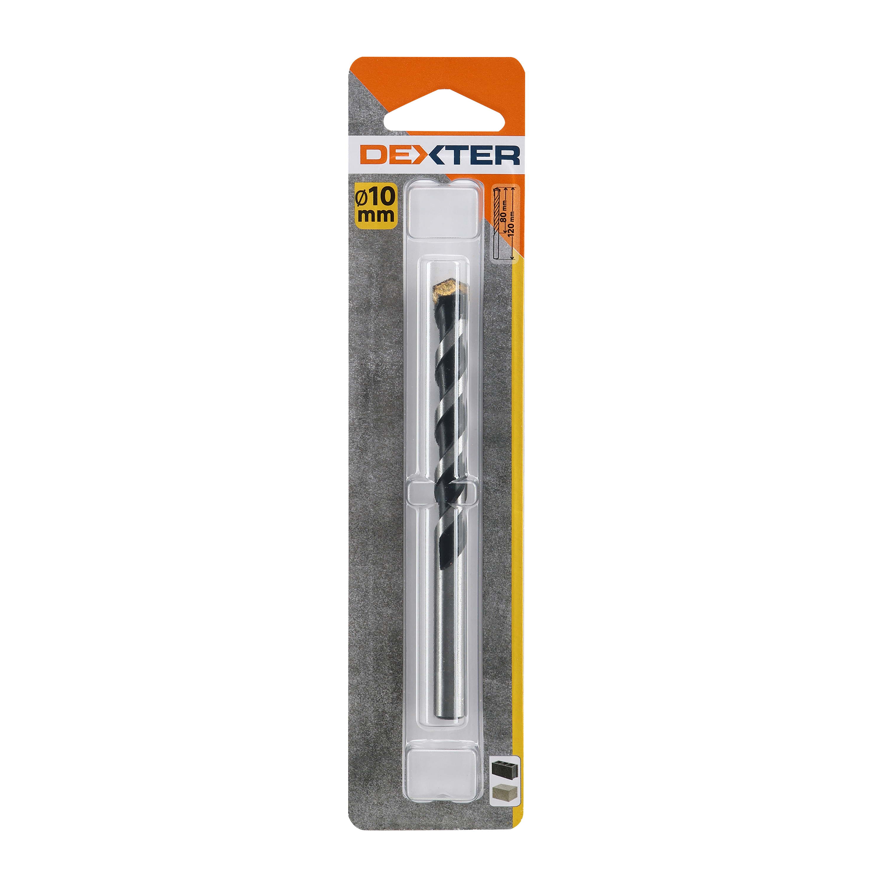 Broca para hormigón enganche cilíndrico ø 10 x l. 120 mm dexter