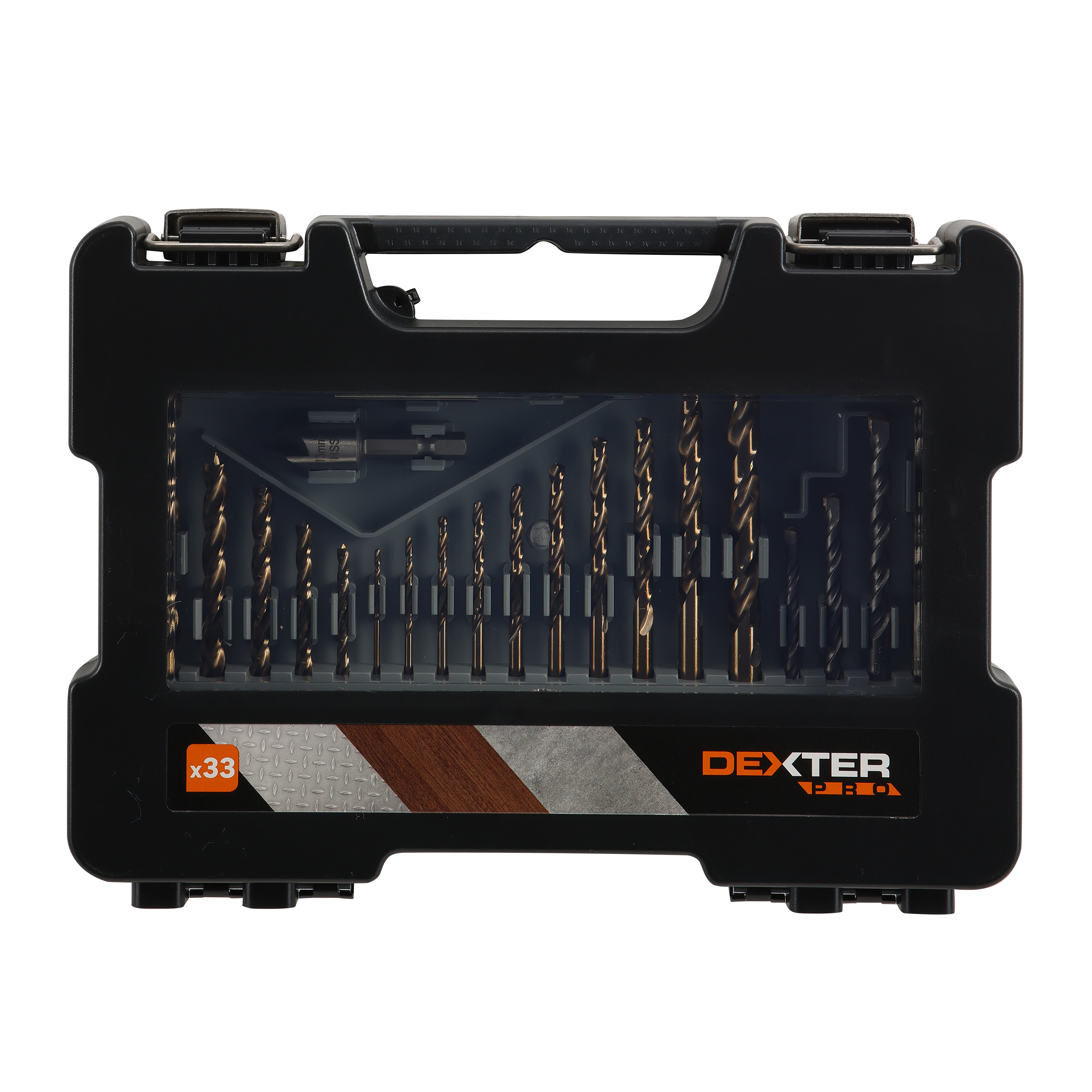 Assortiment de forets DEXTER PRO, 33 pièces - 12