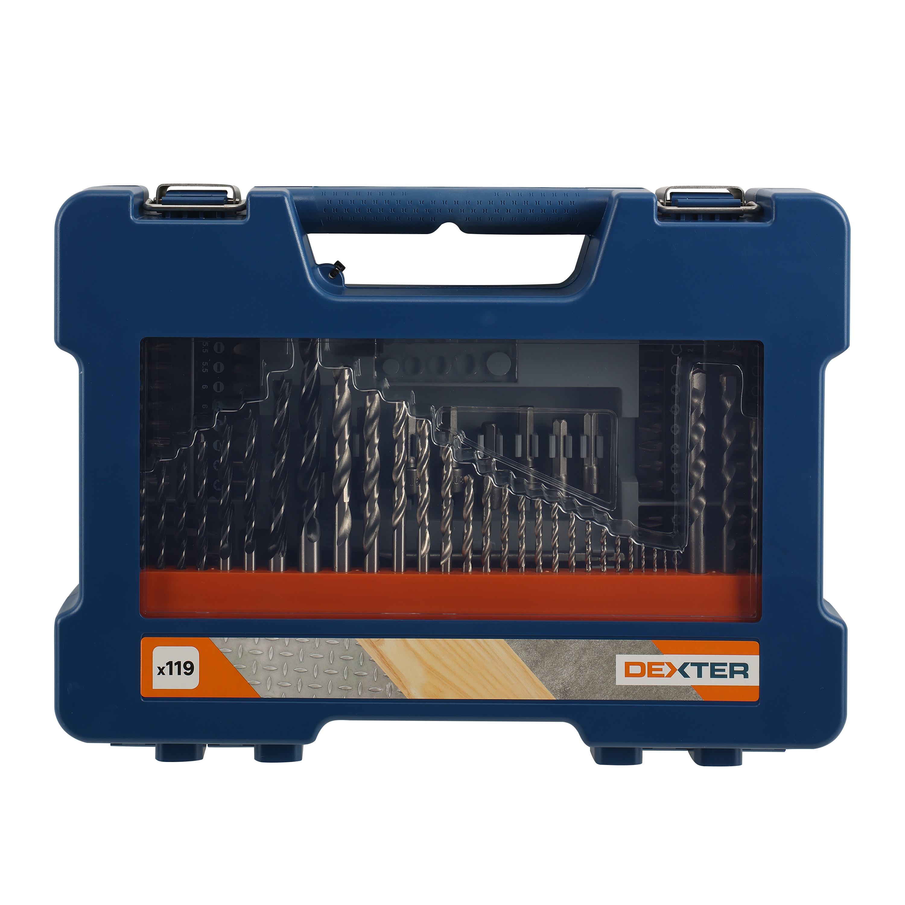 Conjunto 119 brocas e pontas multimateriais Dexter - 24