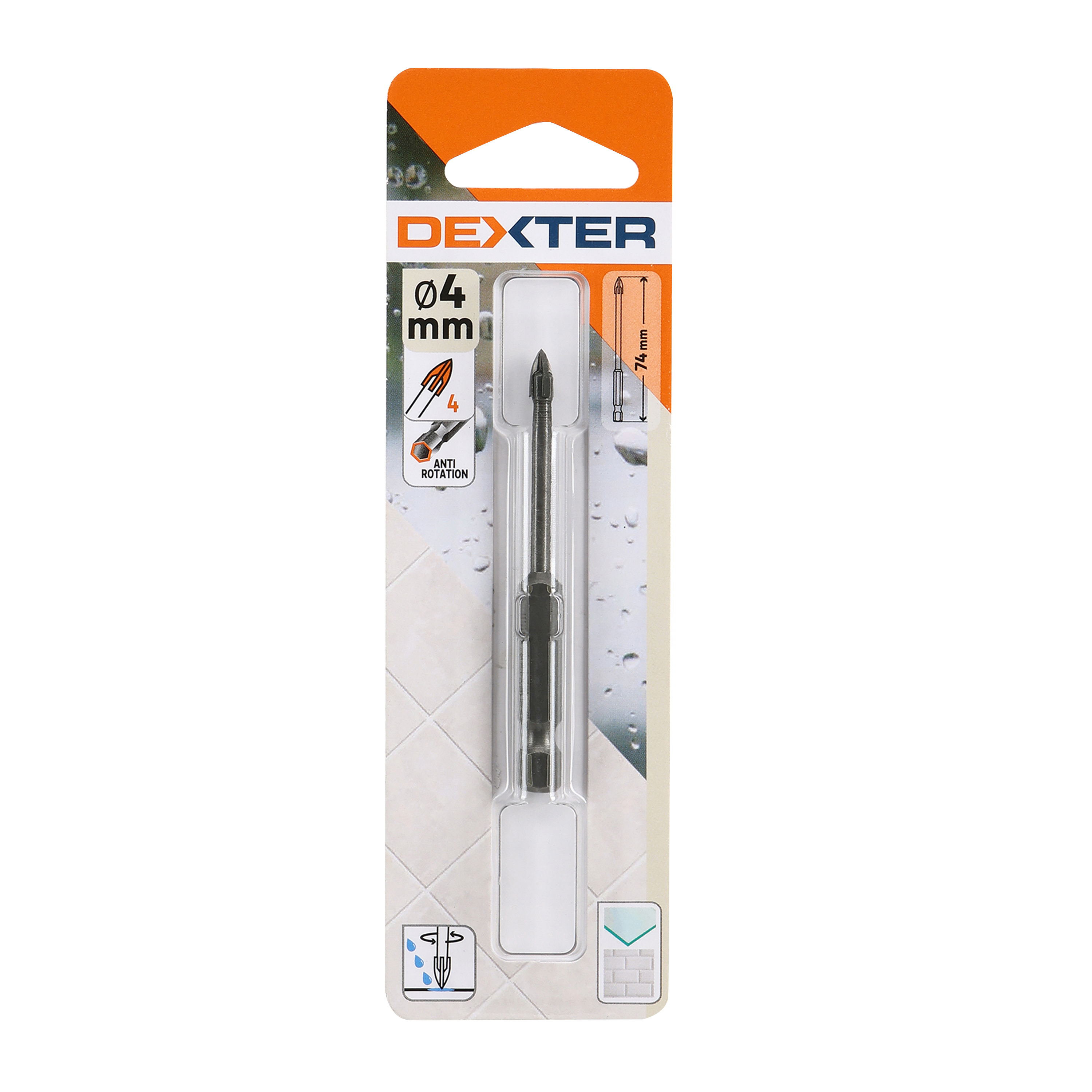 Wiertło do szkła i płytek ceramicznych 4 mm DEXTER - 12