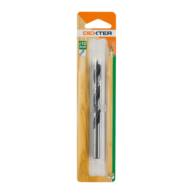 Foret hélicoïdal pour bois, Diam.10 mm, L.85 mm DEXTER