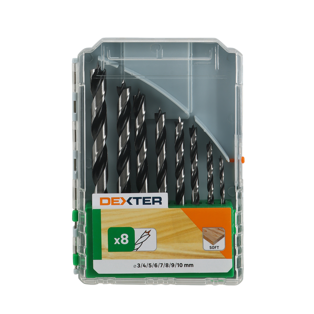 Lot de 8 Foret à bois DEXTER