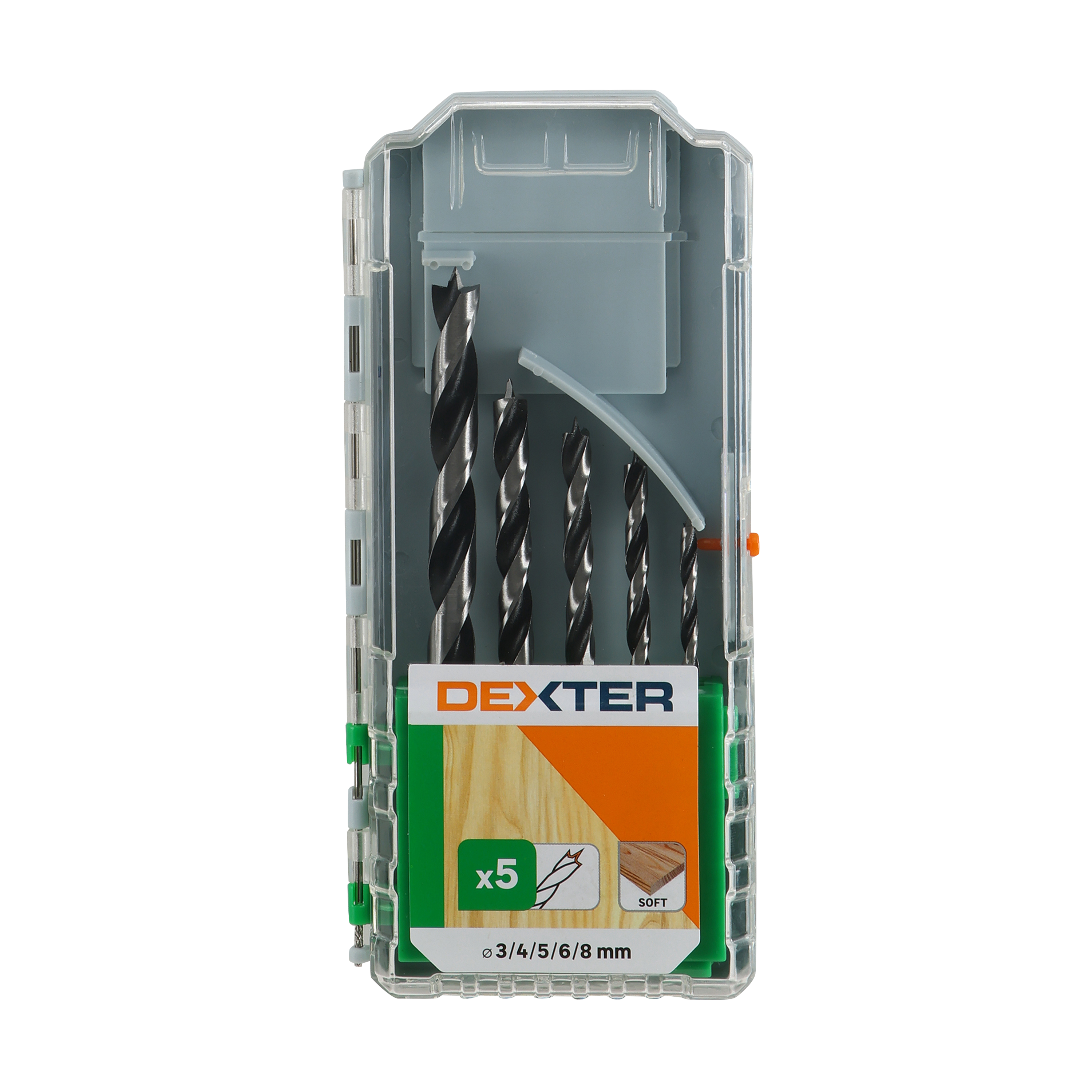 Zestaw wierteł do drewna 3-8mm 5szt. DEXTER - 6