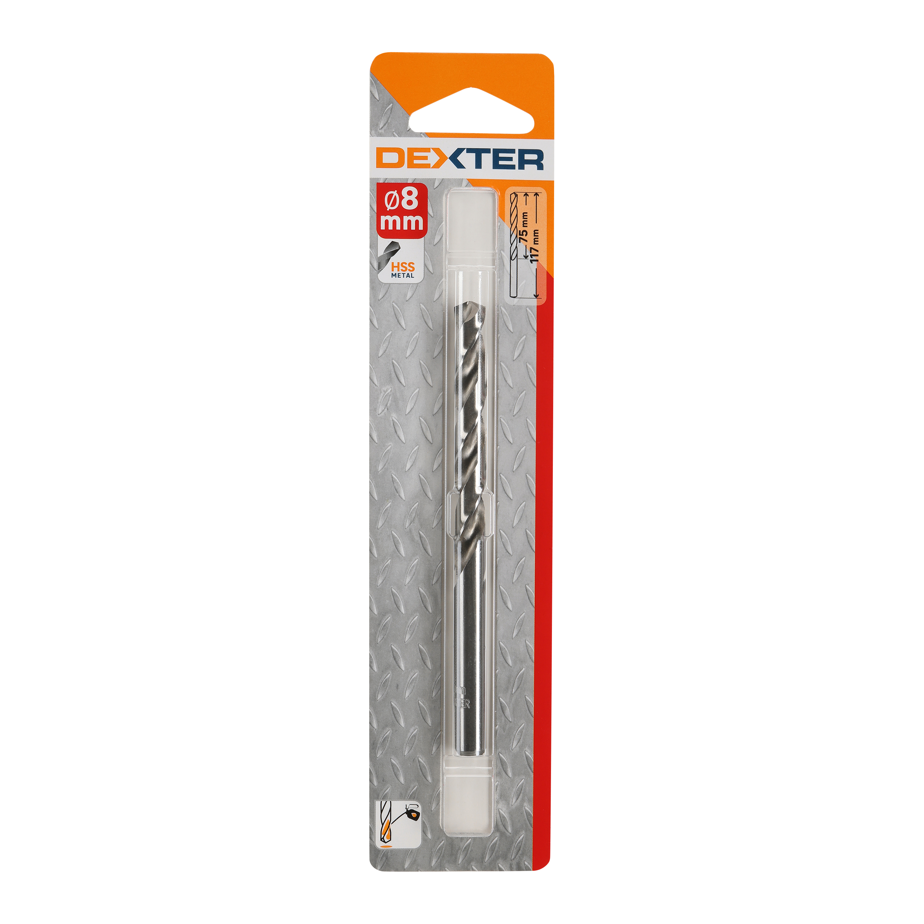 Broca para metal ø 8 x l. 117 mm dexter