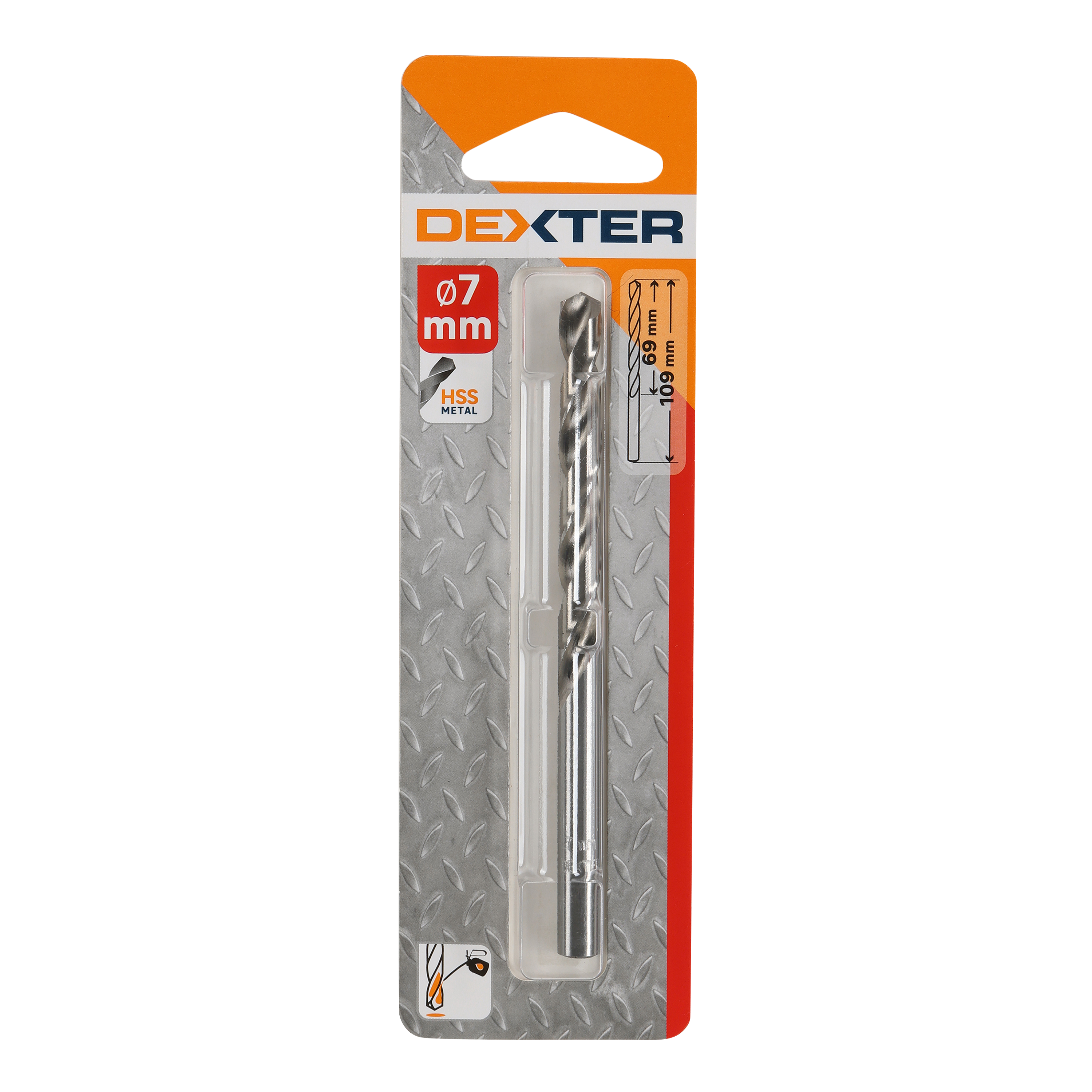 Broca para metal ø 7 x l. 109 mm dexter
