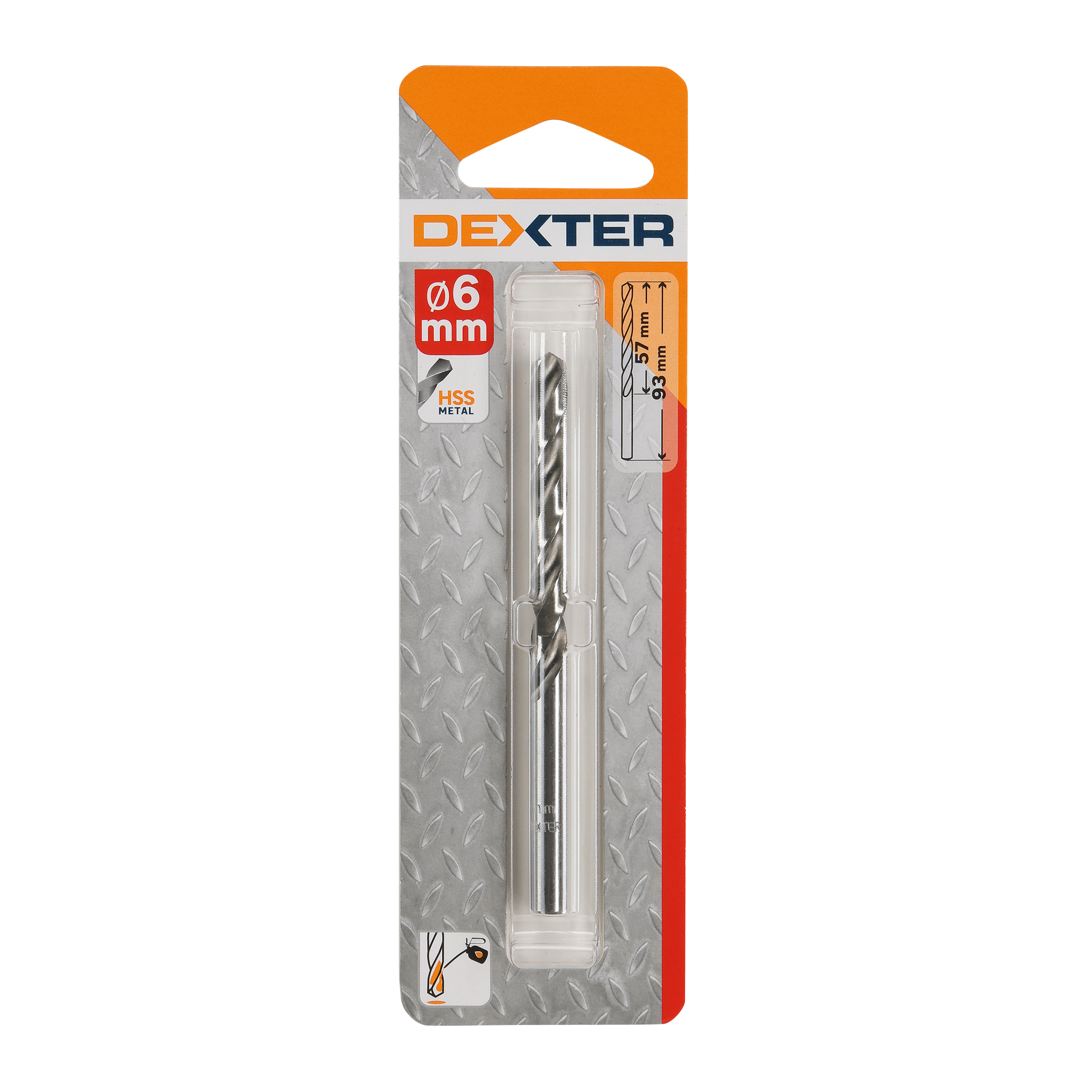 Wiertło do metalu HSS 6 / 93 mm DEXTER - 2