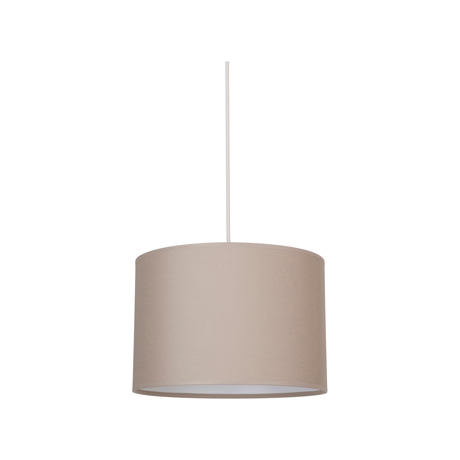 Suspension Cylindre, coton, beige, Diam.28 cm, E27 - 2