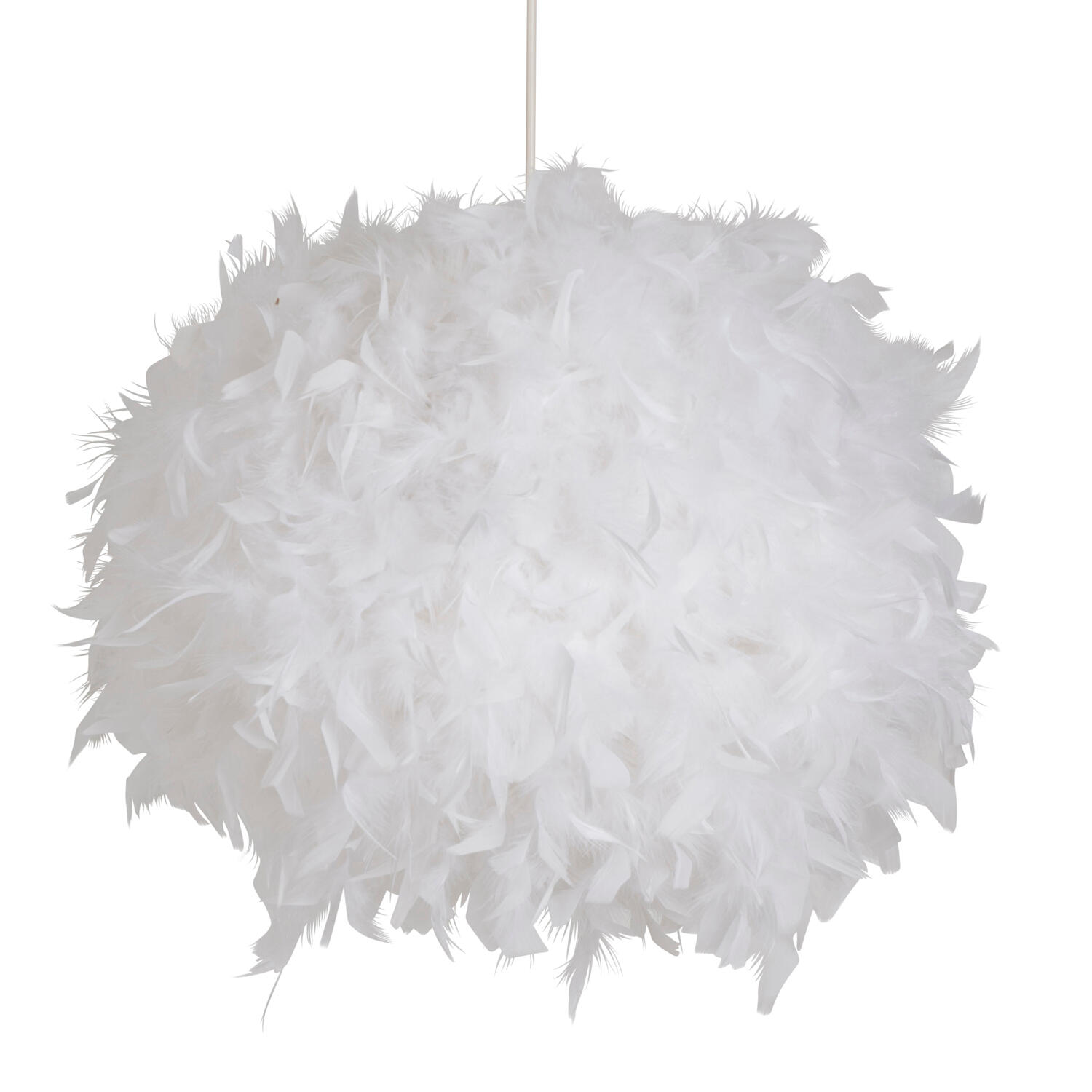 Suspension Kokotenfant, plume blanc, Diam.40 cm, COREP - 9
