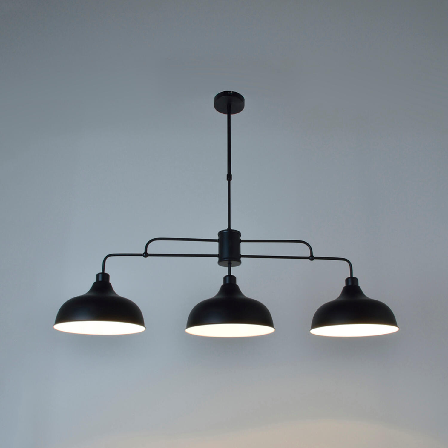 Suspension Lincoln acier, noir, l.28.5 cm, E27 - 5