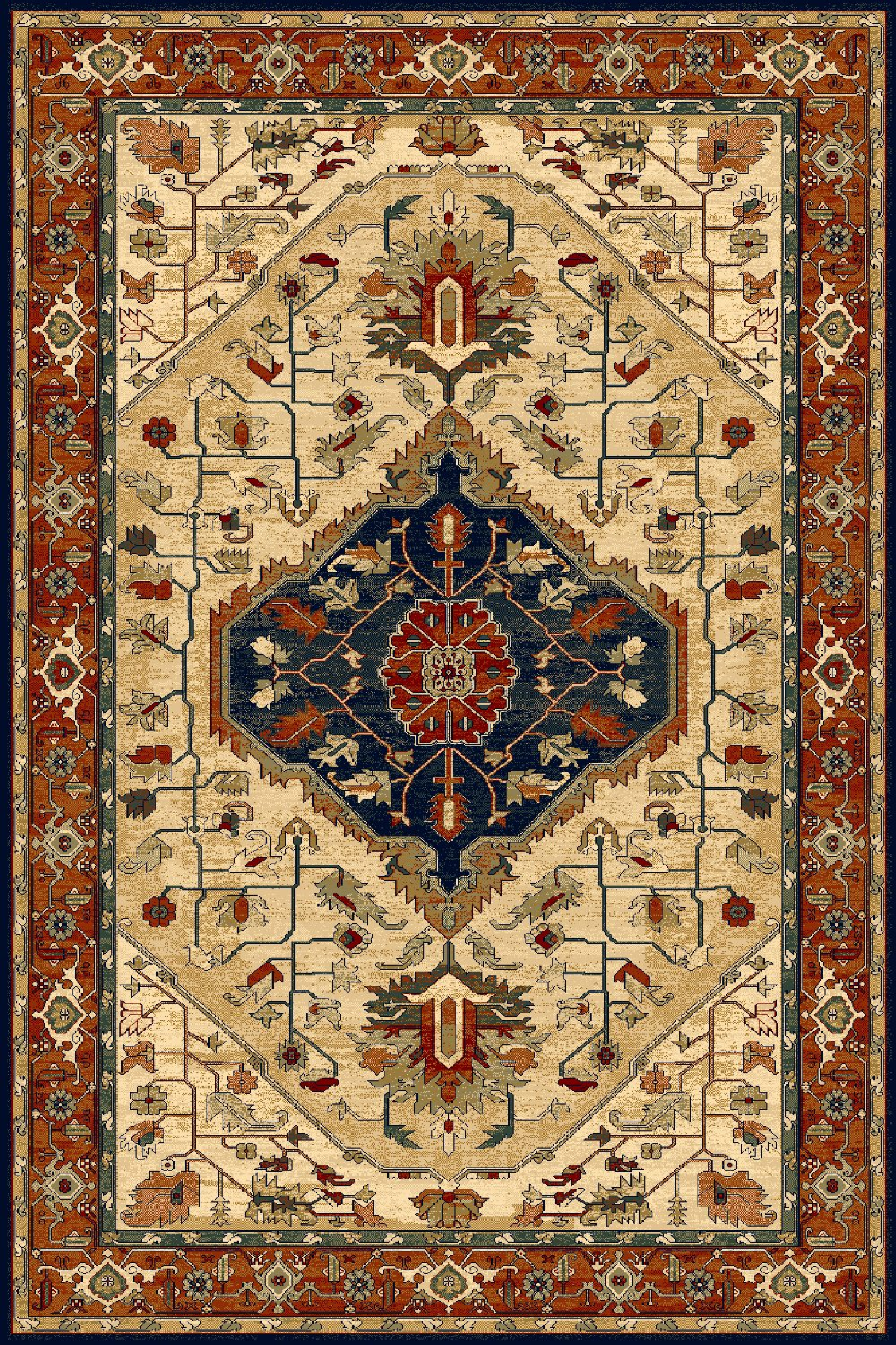 Dywan wełniany Polonia Serapi jasny rubin 235 x 350 cm