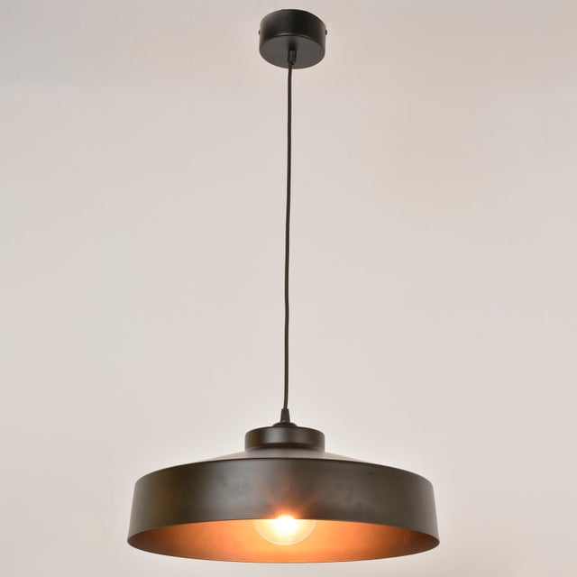 Suspension Archi acier, noir, Diam.41 cm, E27