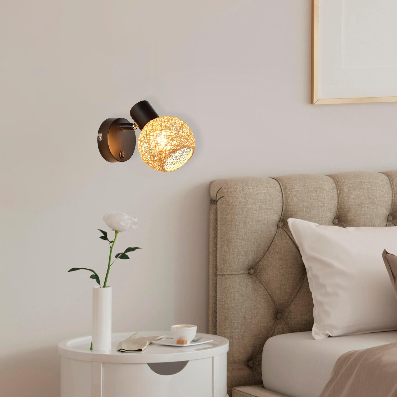 Spot Malya, papier beige, E14, COREP - 2
