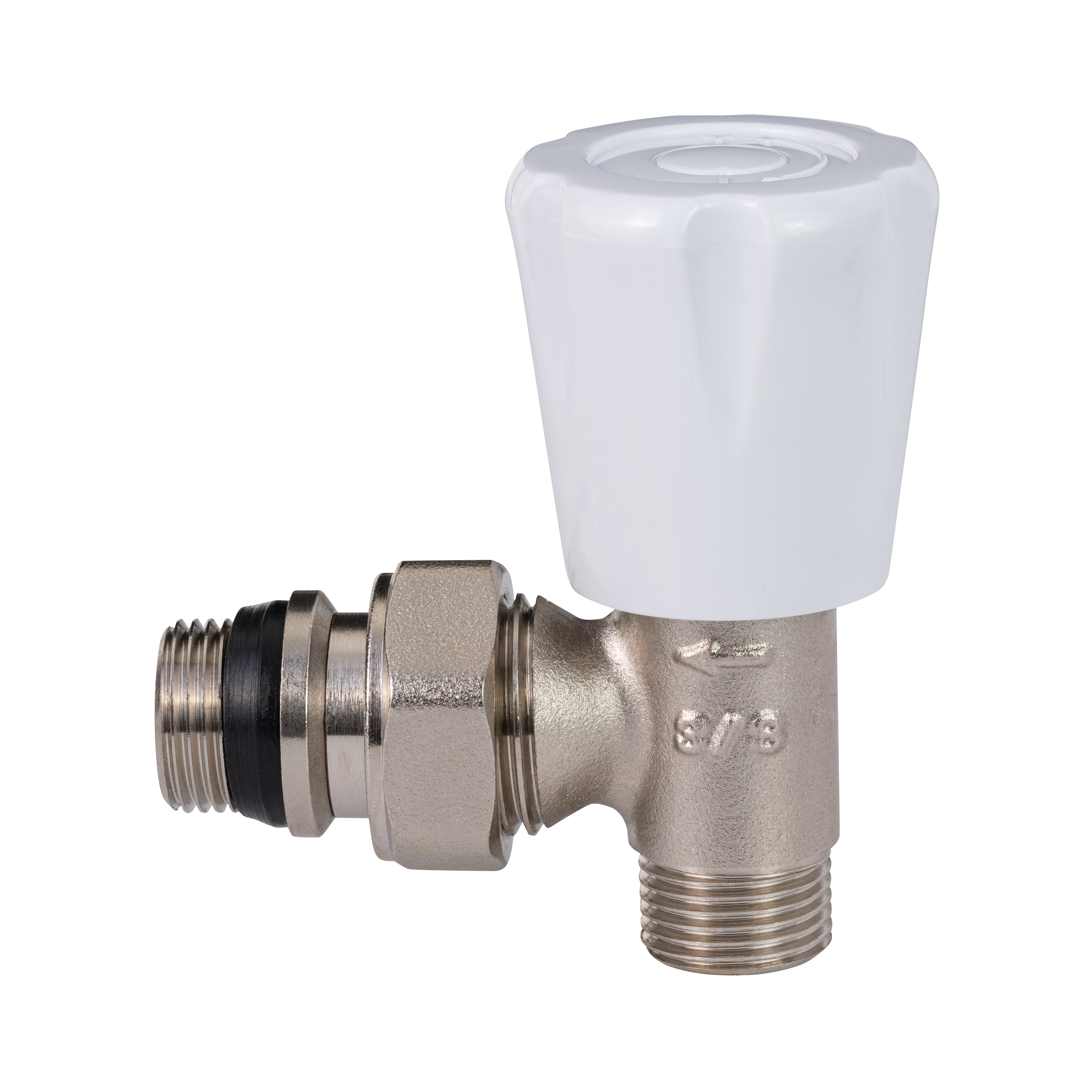 Valvula escuadra de compresión de 3/8