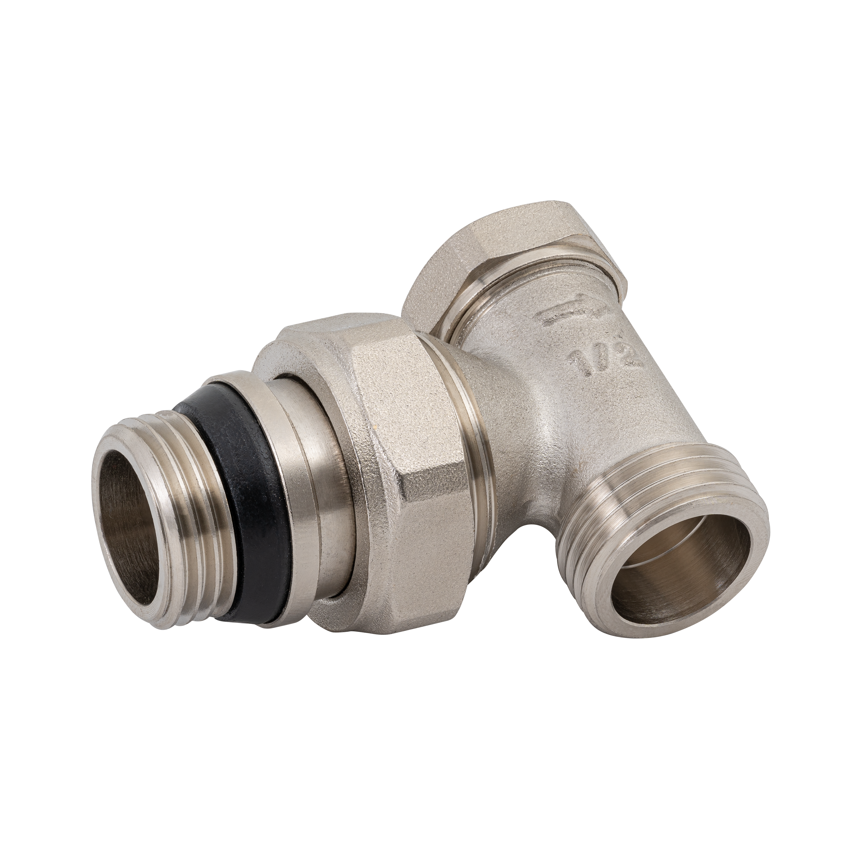 Zawór grzejnikowy powrotny KĄTOWY 1/2" EQUATION