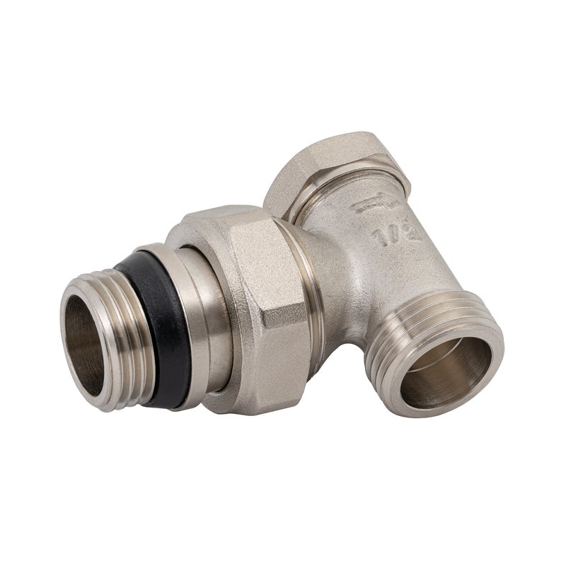 Zawór grzejnikowy powrotny KĄTOWY 1/2" EQUATION