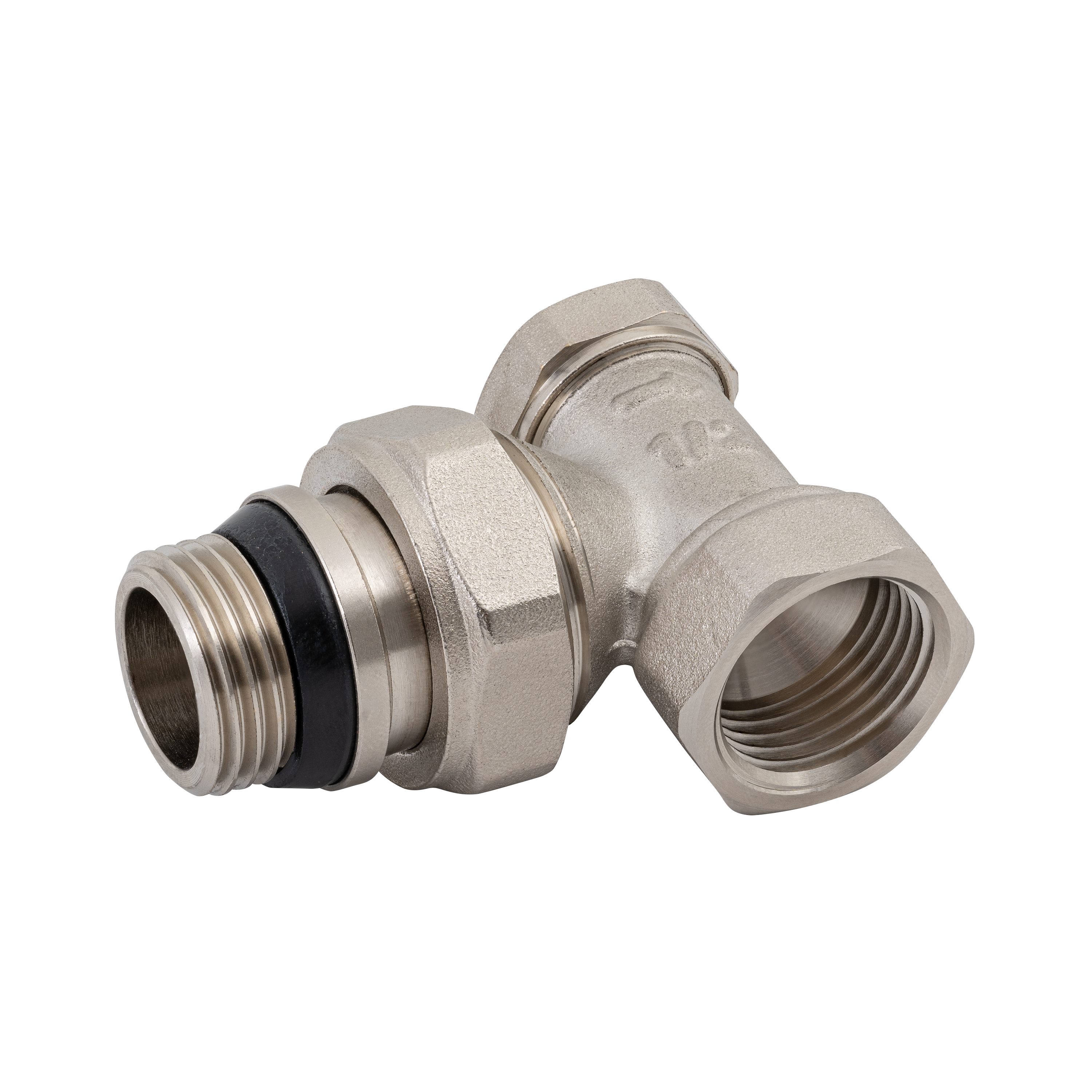 Zawór grzejnikowy powrotny KĄTOWY 1/2" EQUATION