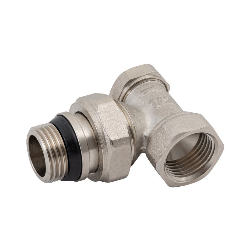 Zawór grzejnikowy powrotny KĄTOWY 1/2" EQUATION