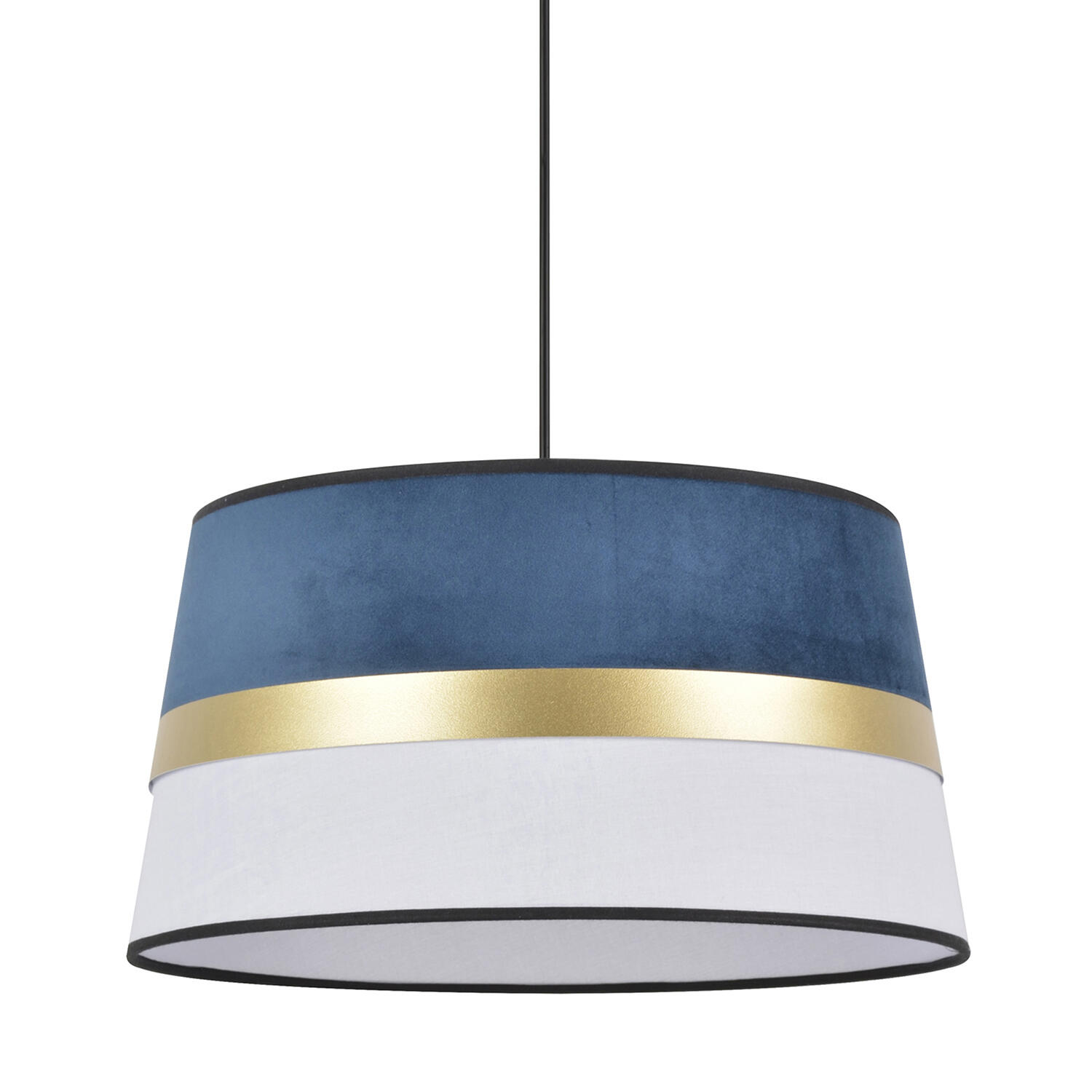 Lámpara de techo velvet 1 luces e27 38 cm azul