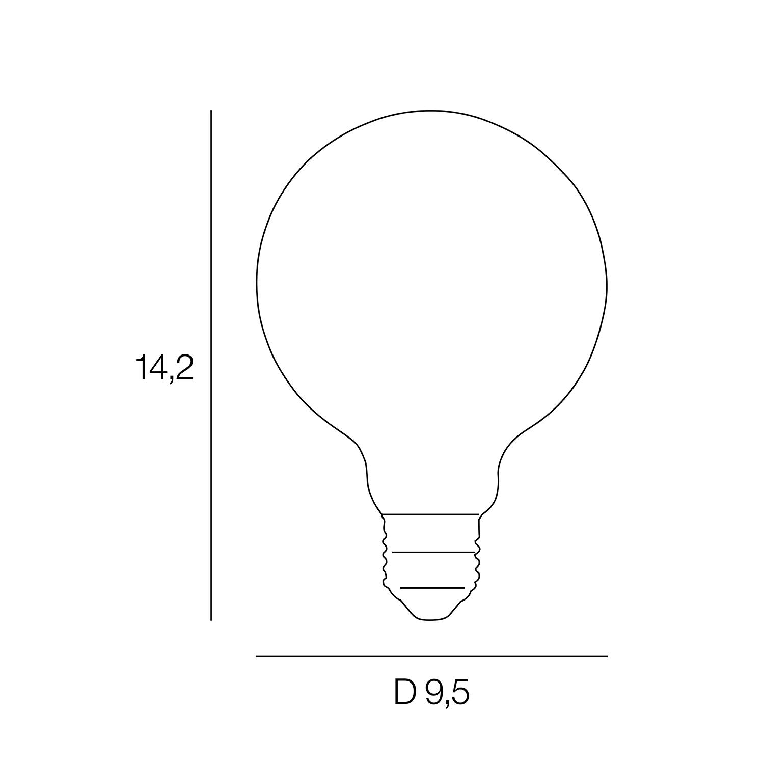 Ampoule led connectée, globe 95mm E27, 810lm = 56W, variation de blancs, SOLIGHT - 2