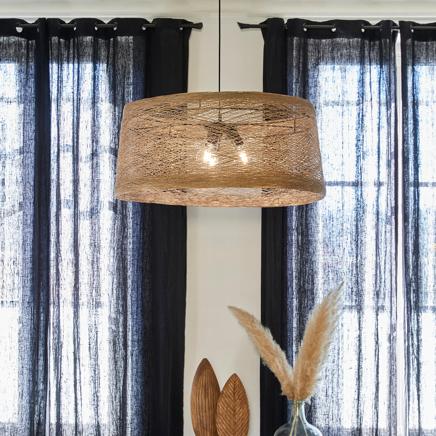 Suspension Nude papier, beige, Diam.74 cm, E27 - 2
