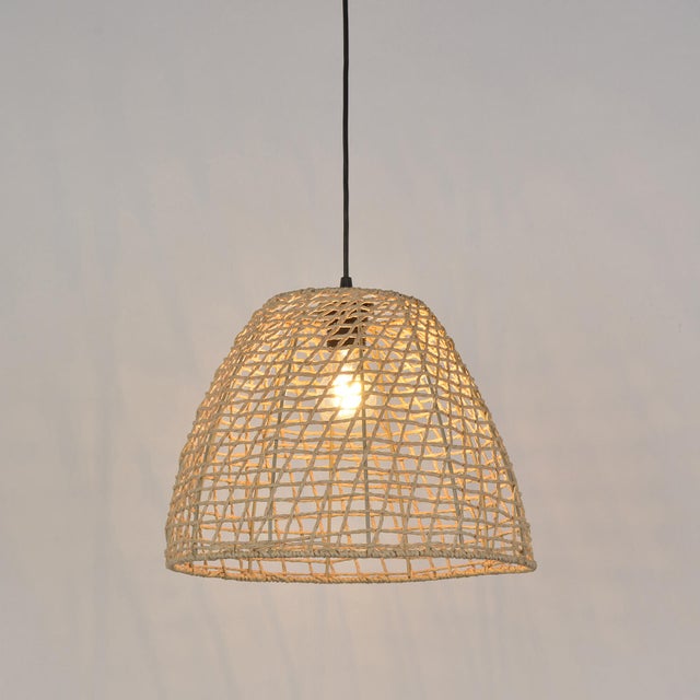 Suspension Tulum papier, beige, Diam.35 cm, E27