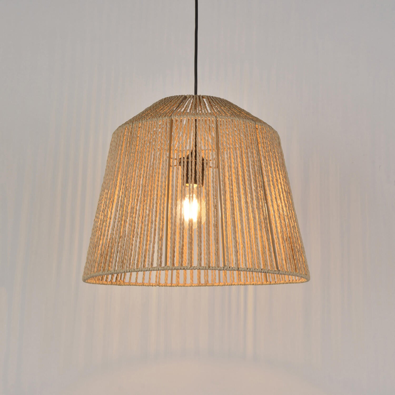 Suspension Quintana papier, beige, Diam.40 cm, E27 - 5
