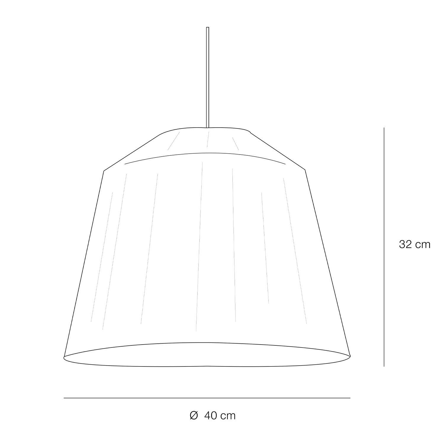 Suspension Quintana papier, beige, Diam.40 cm, E27 - 9