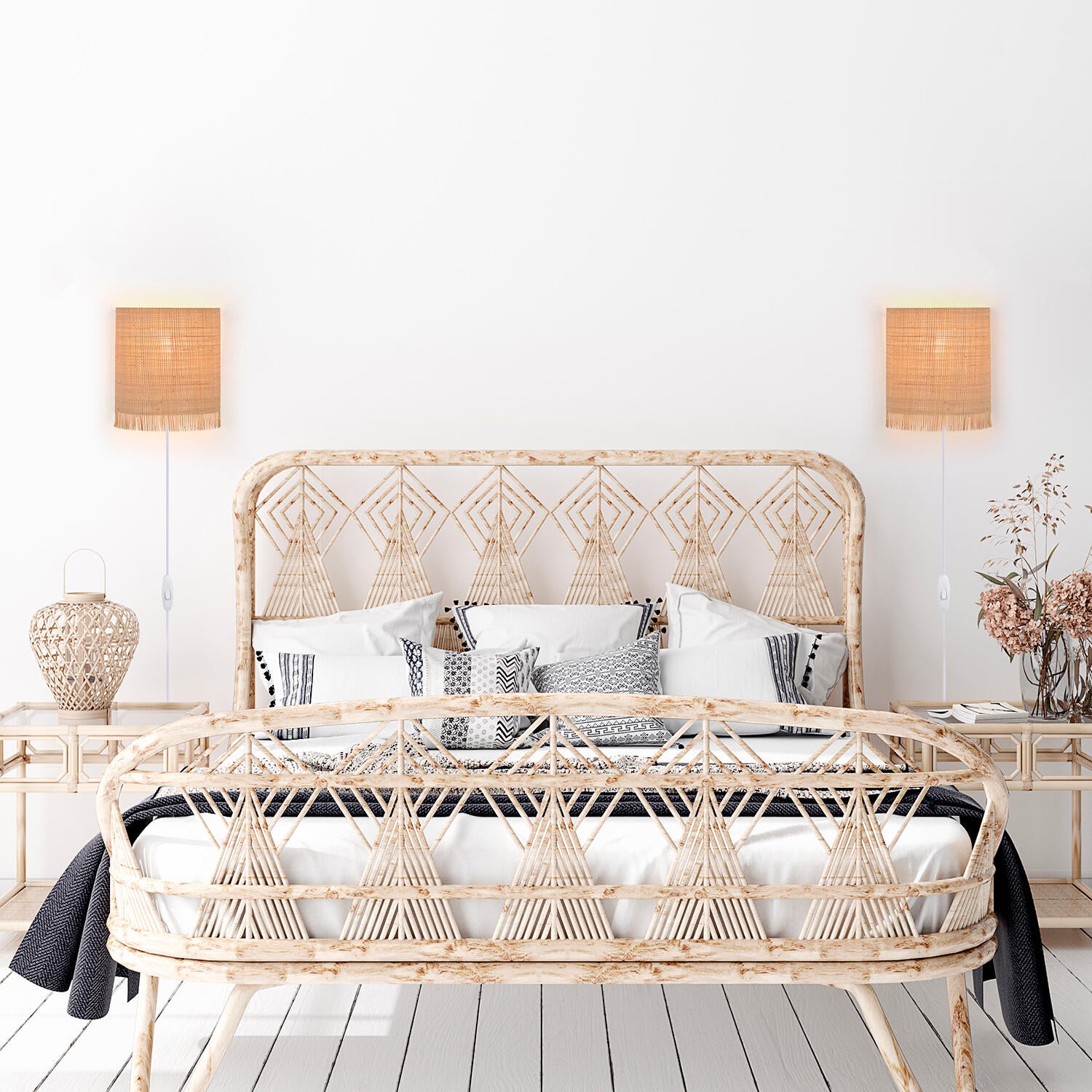 Applique E14 Ibiza blanc COREP - 3