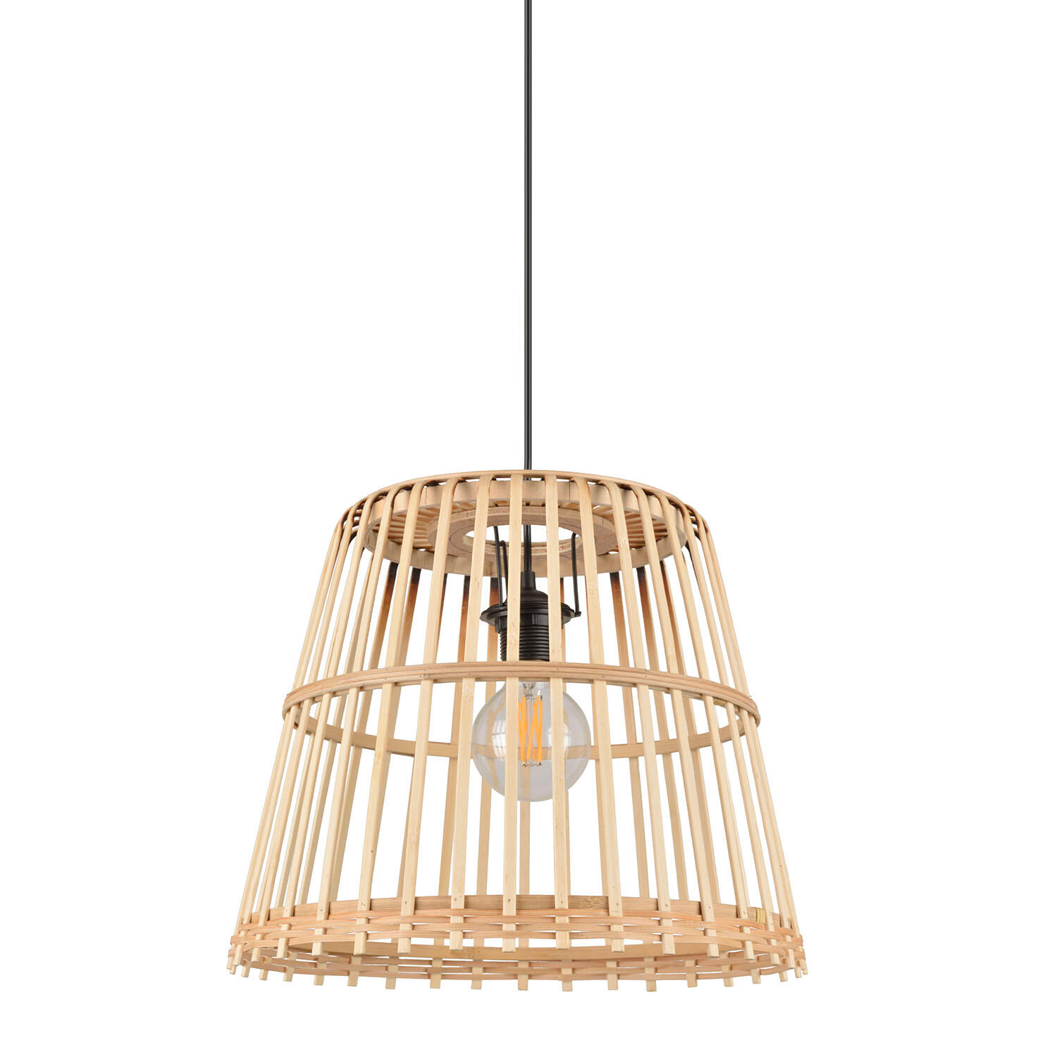 Suspension Cortes bambou, beige, Diam.37 cm, E27 - 4