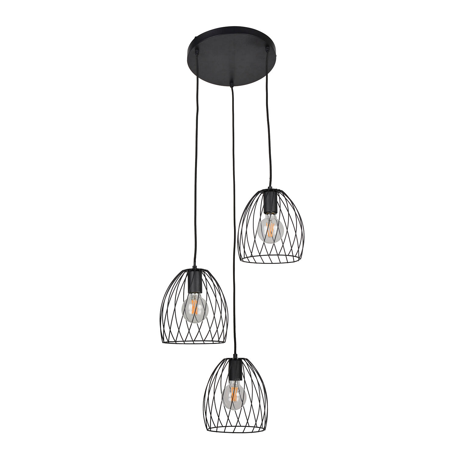 Suspension Spiral acier, noir, Diam.45 cm, E27 - 4