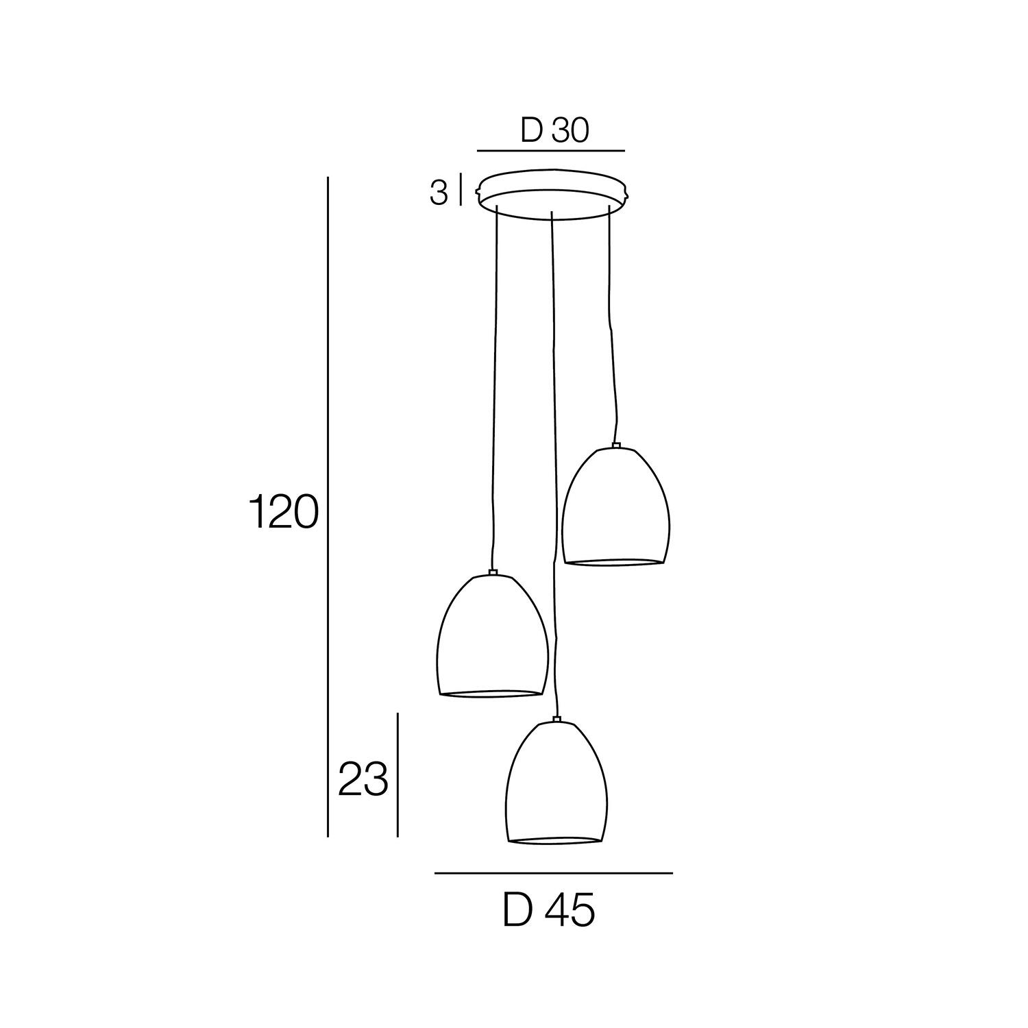 Suspension Spiral acier, noir, Diam.45 cm, E27 - 6