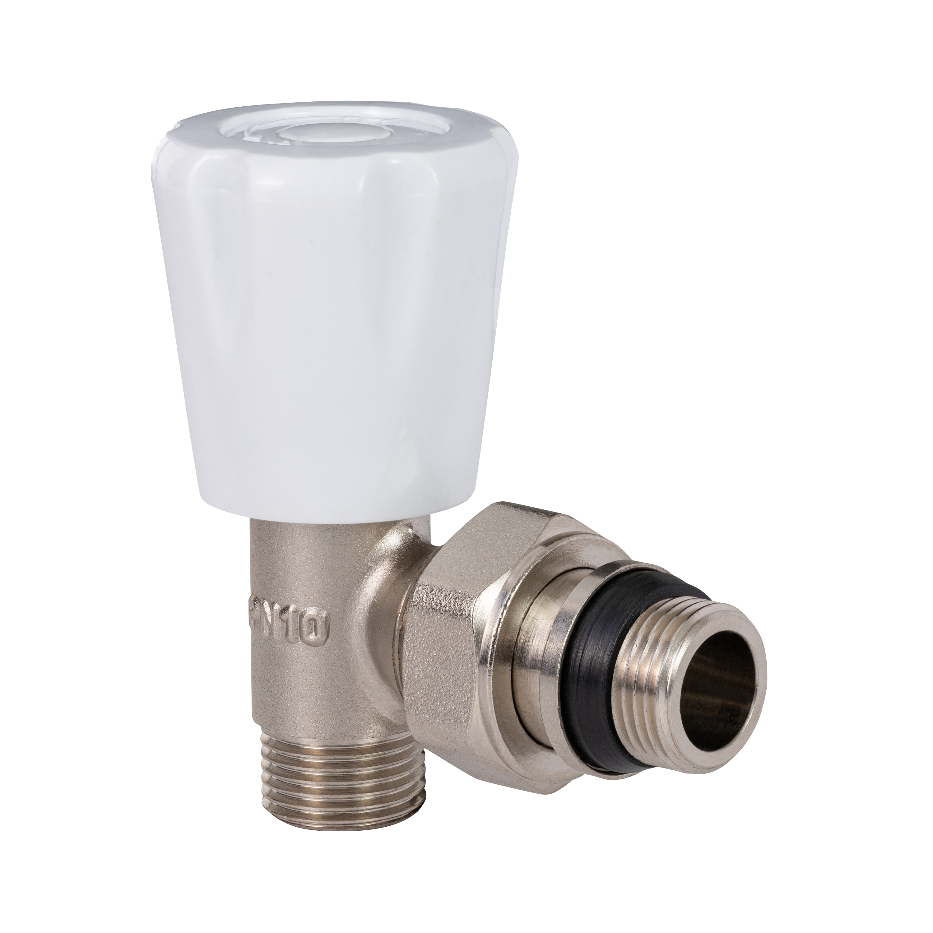 Valvula escuadra de compresión de 3/8