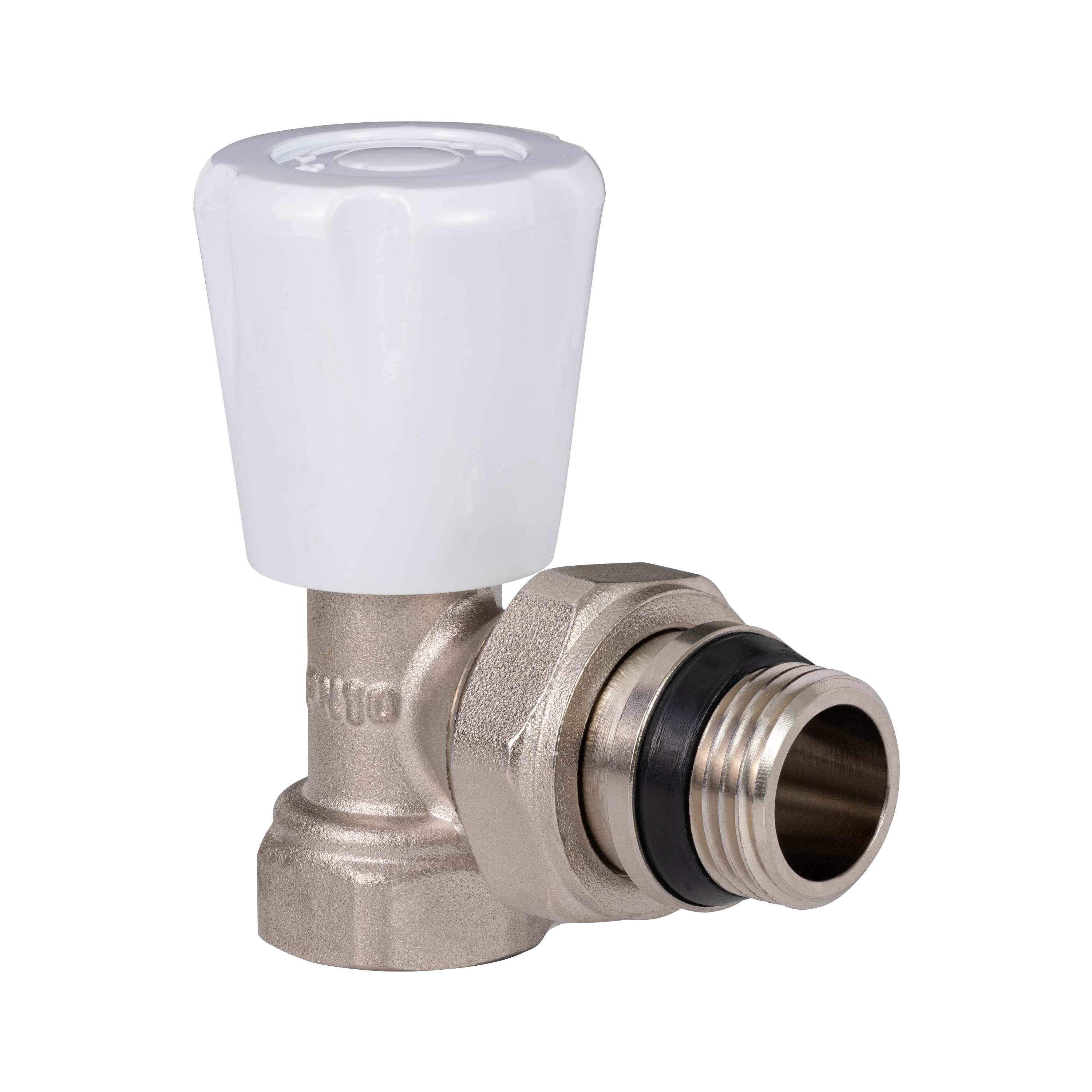 Zawór wewnętrzny KĄTOWY z głowicą 1/2" 15/21mm EQUATION