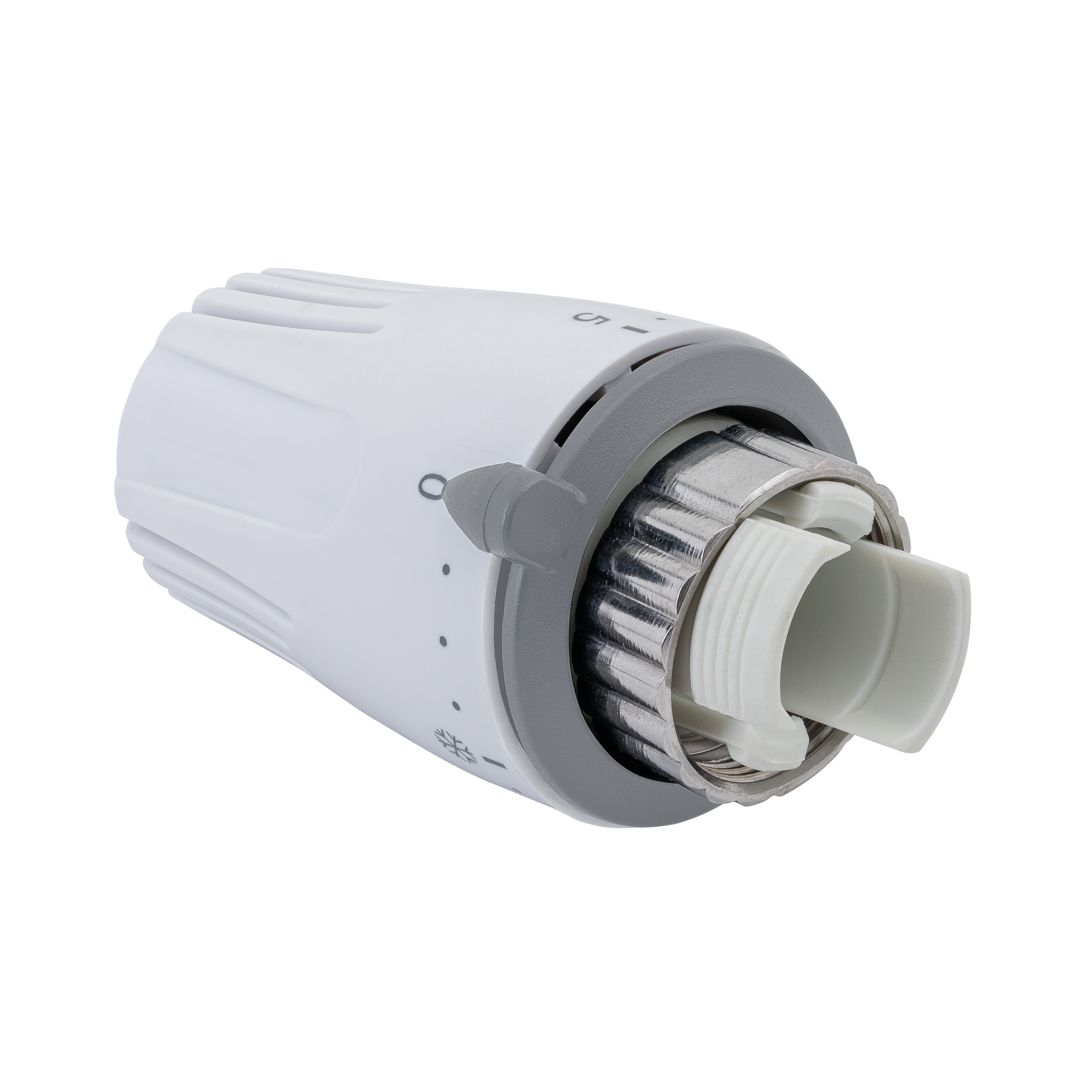 Tête thermostatique droit Femelle M30 x 1.5 laiton blanc EQUATION - 7