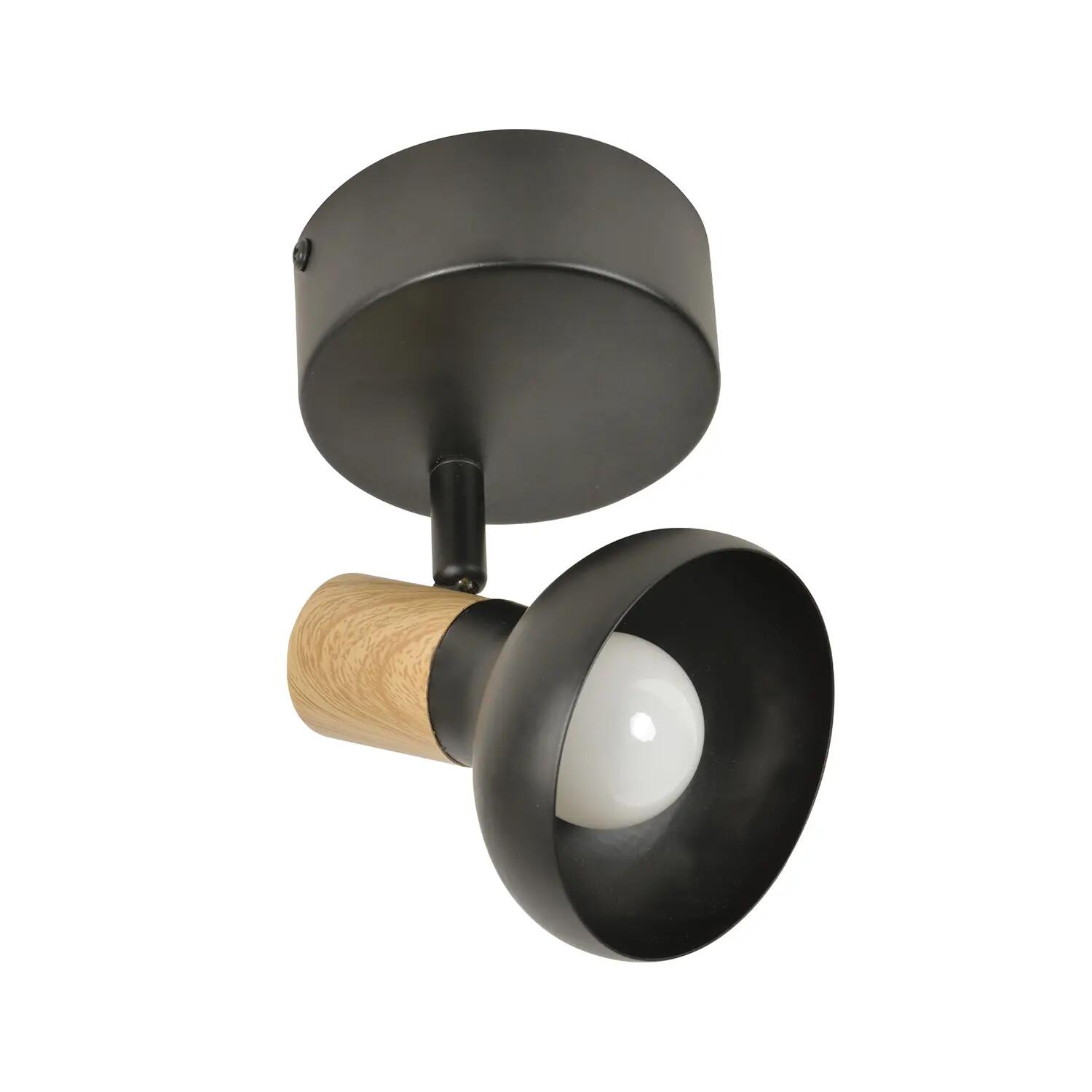 Spot Alvar, métal noir, E14, COREP - 5