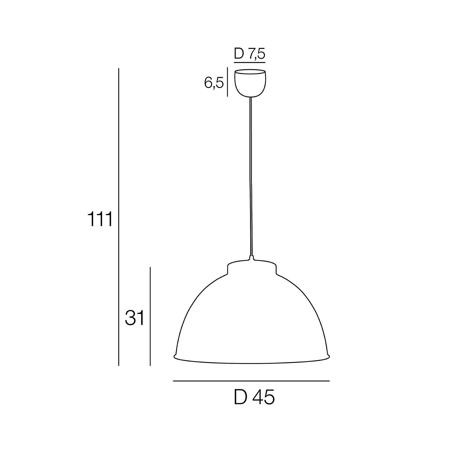 Suspension Dock acier, noir, Diam.45 cm, E27 - 7