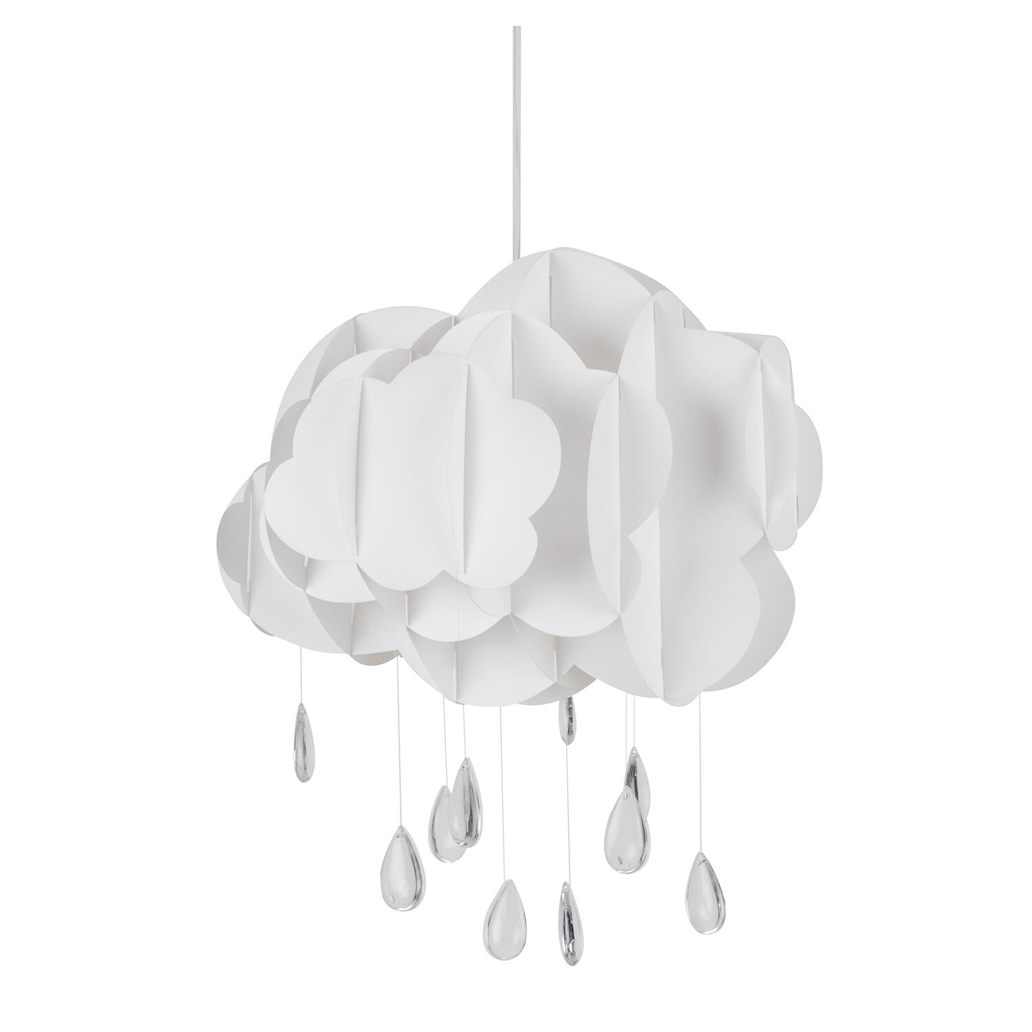 Suspension Cloud pvc, blanc, Diam.35 cm, E27 - 4