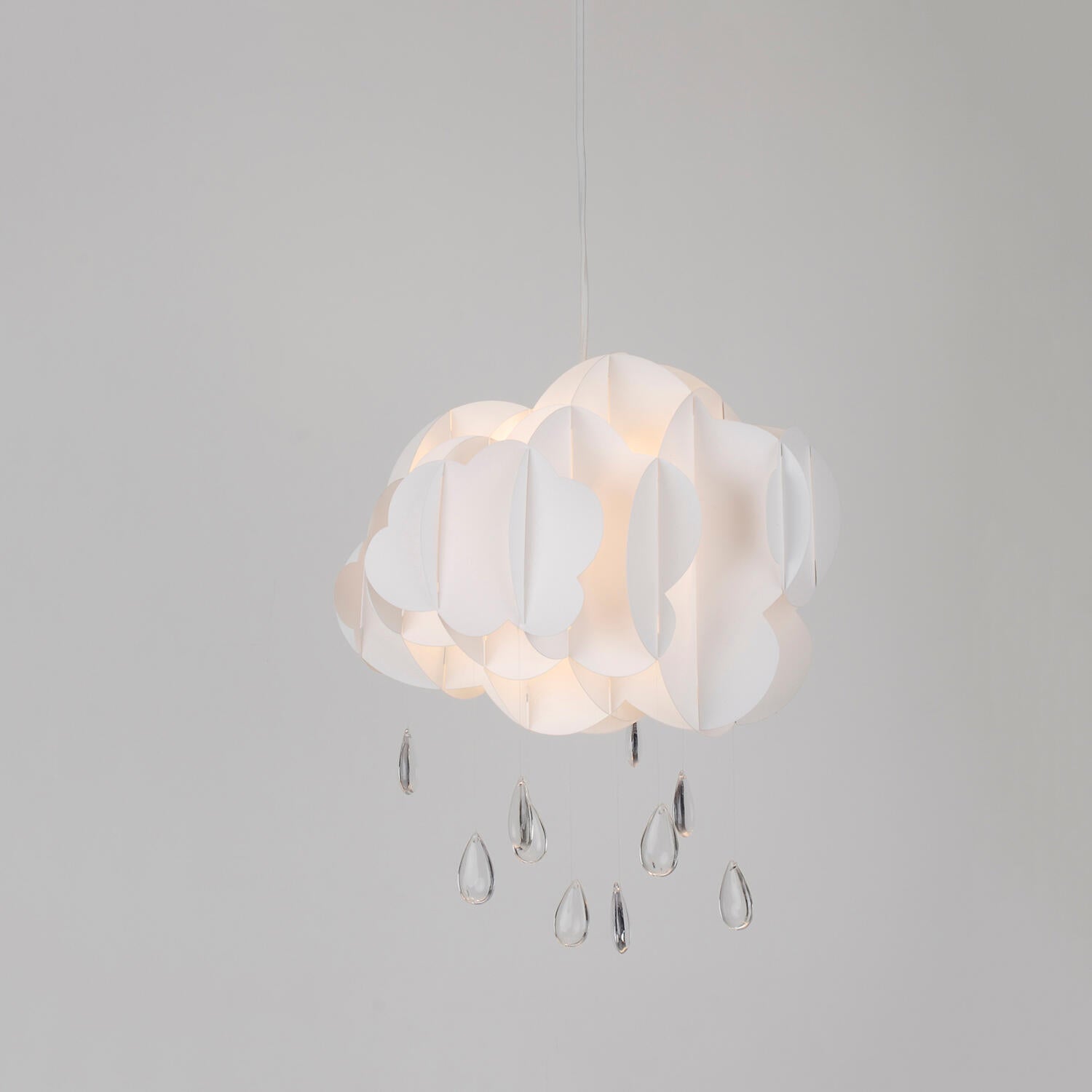 Suspension Cloud pvc, blanc, Diam.35 cm, E27 - 3