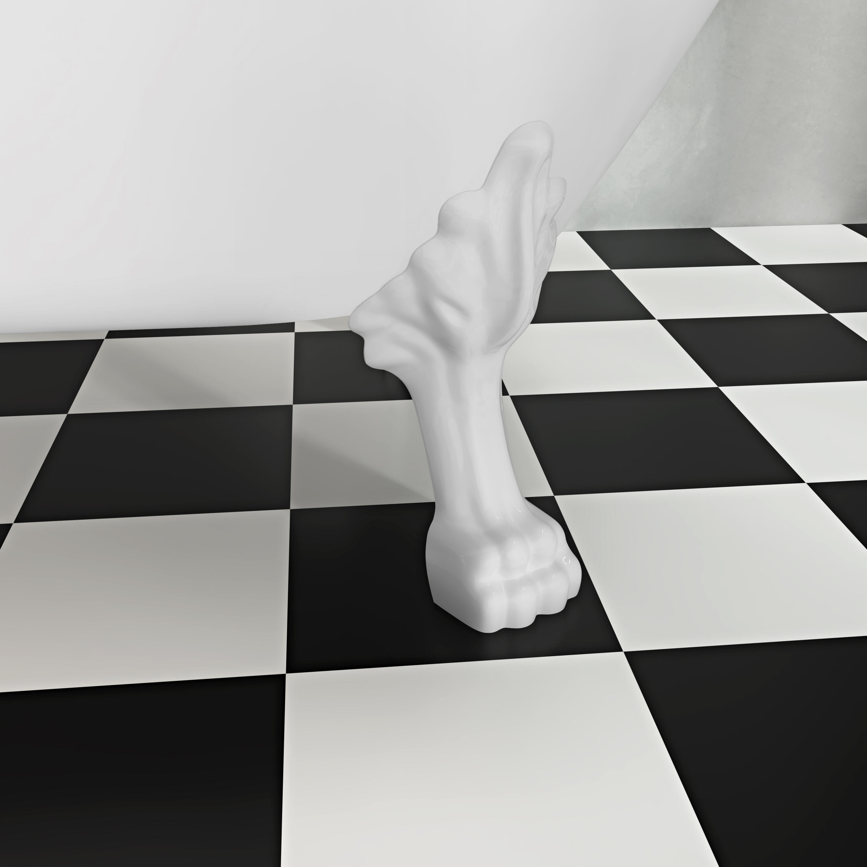 Baignoire îlot l.80 x L.175 cm blanc patte de lion Charleston, LG INDUSTRIES - 9