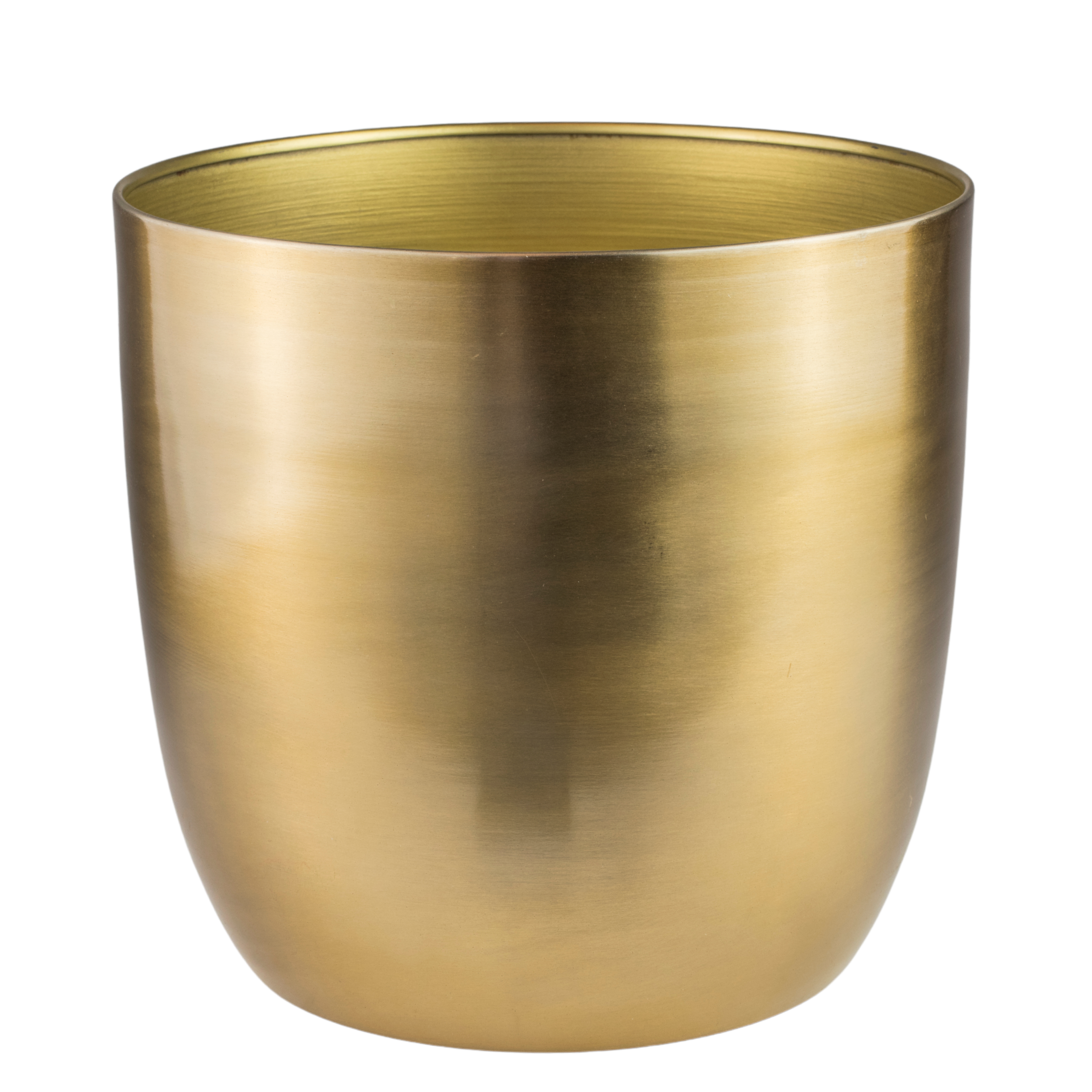 Osłonka doniczki metalowa Alano 20cm złota