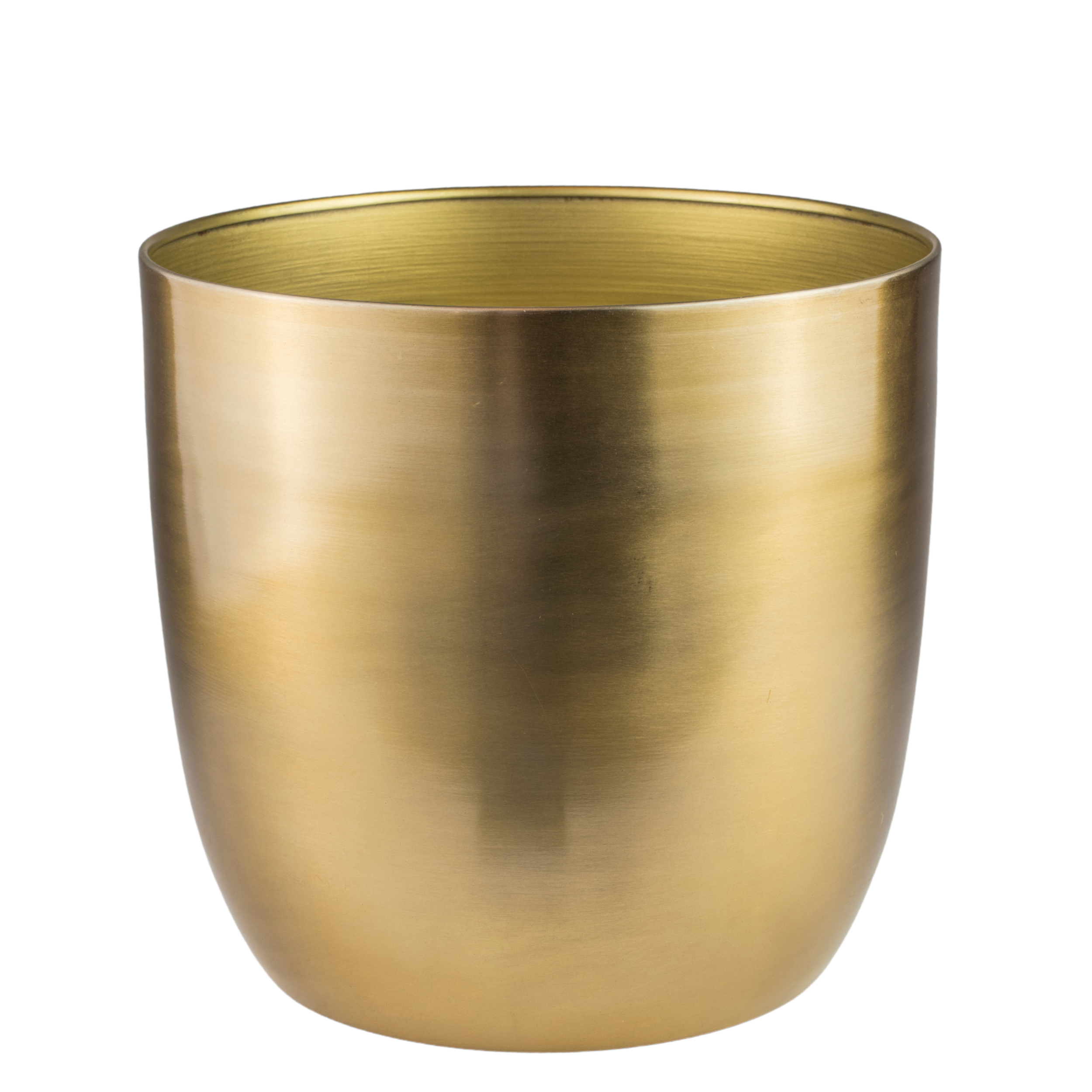 Osłonka doniczki metalowa Alano 16cm złota