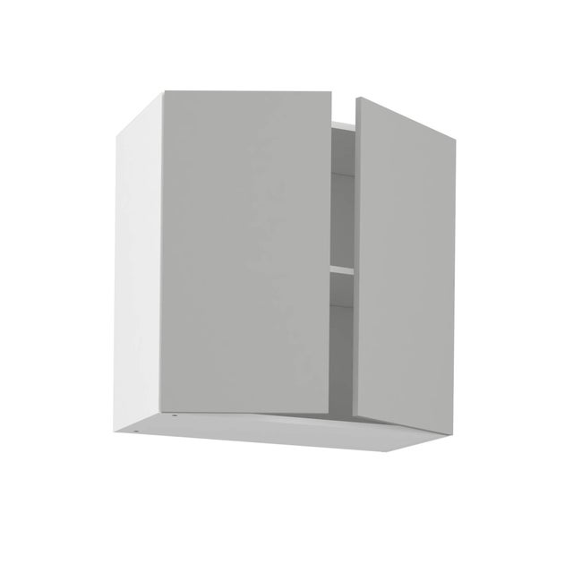 Mueble alto de cocina Delinia ID Viena gris mate 76,8x80 cm 2PTA