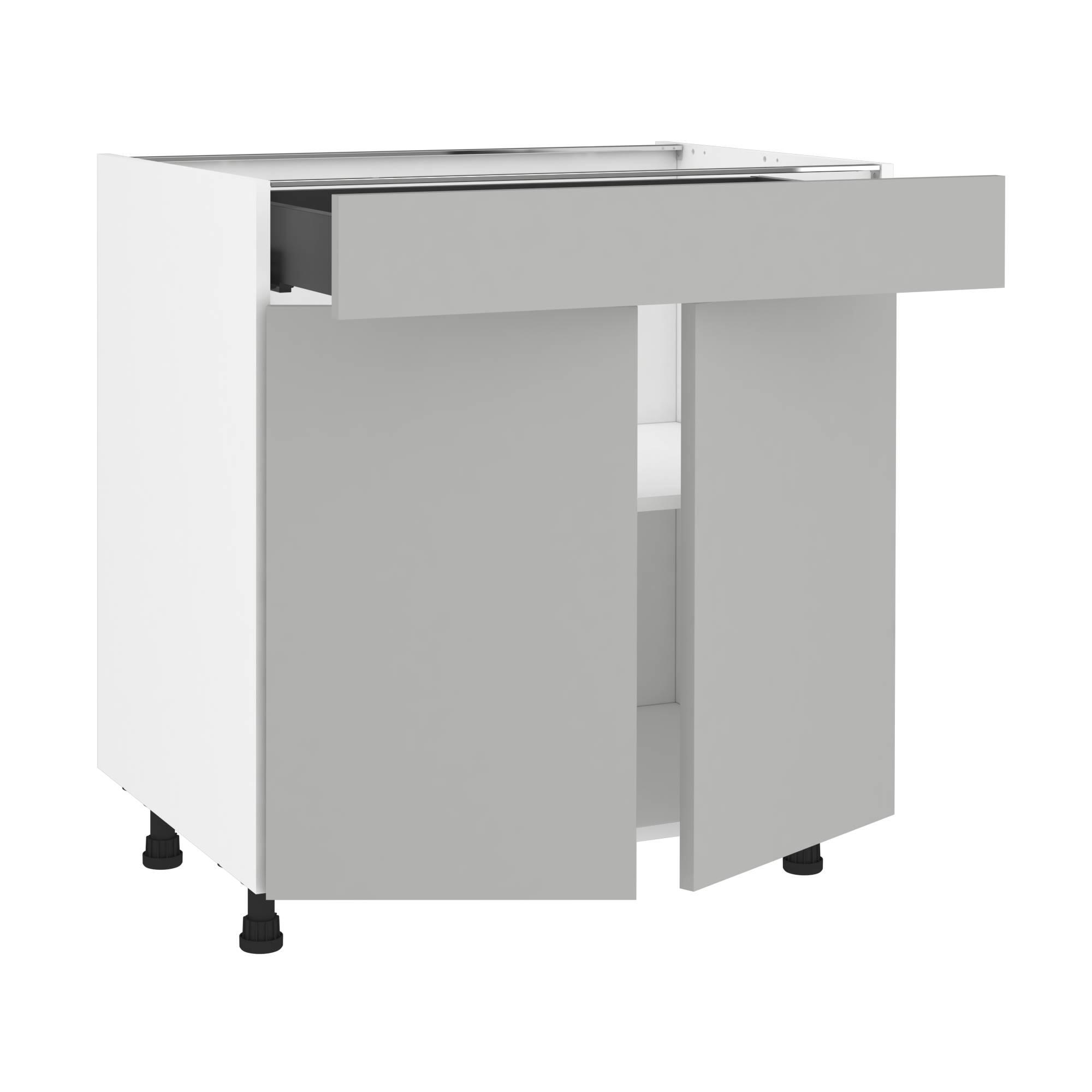 Szafka kuchenna kompletna Vienne 80 cm szara 1 szuflada Delinia iD