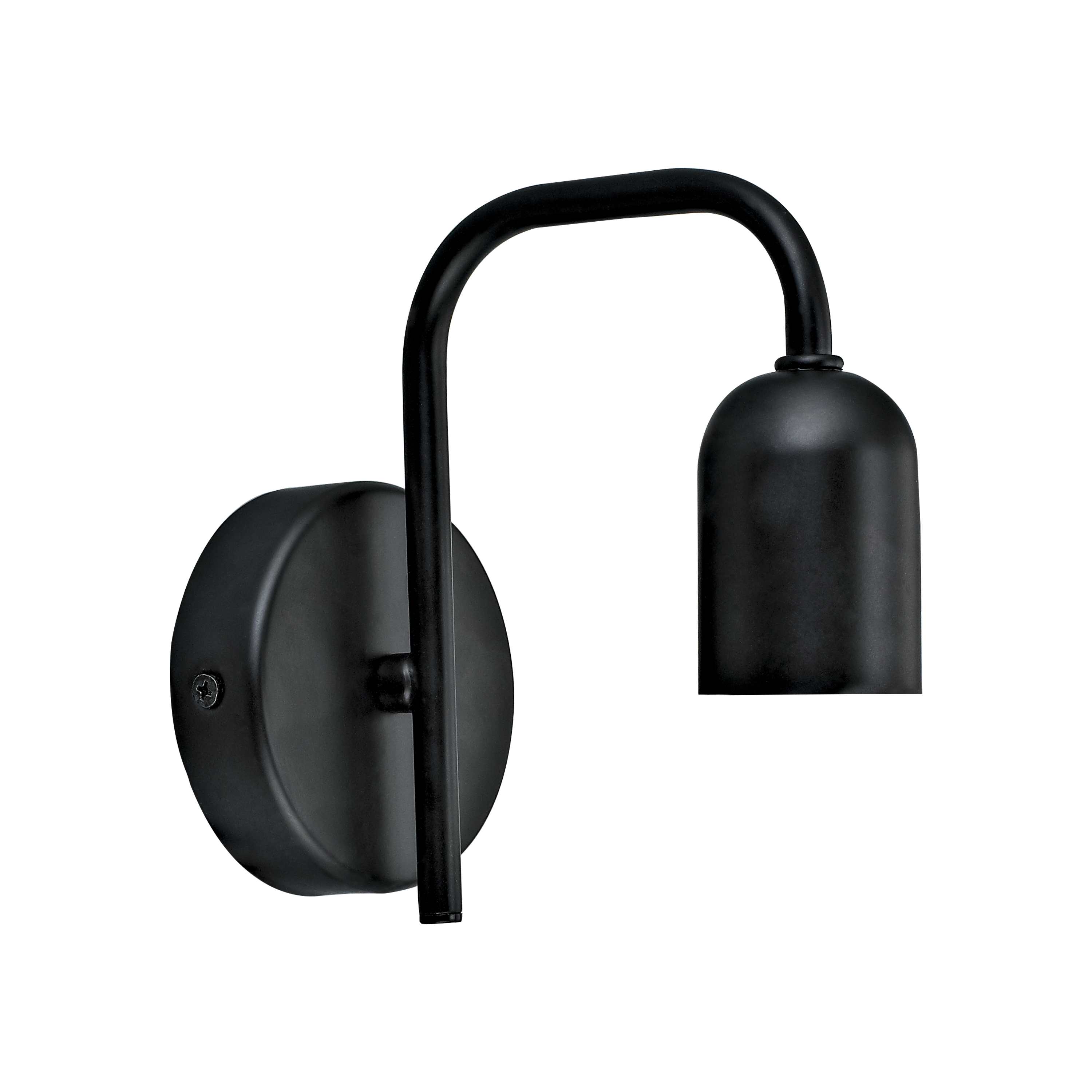 Candeeiro de parede VARELA E27 IP44 1 luz metal preto Inspire - 2