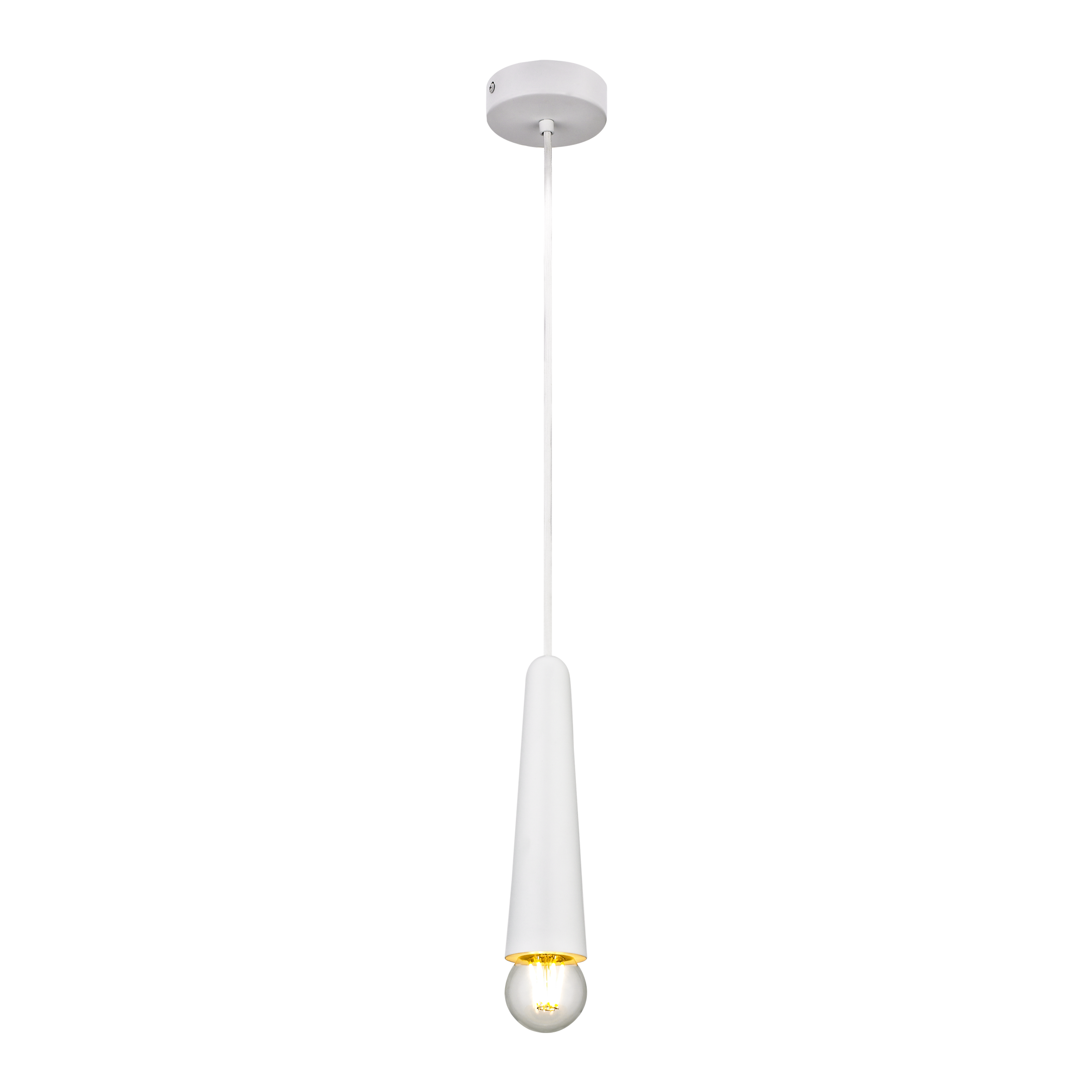 Lampa wisząca Moho biała E27 IP44 Inspire - 5