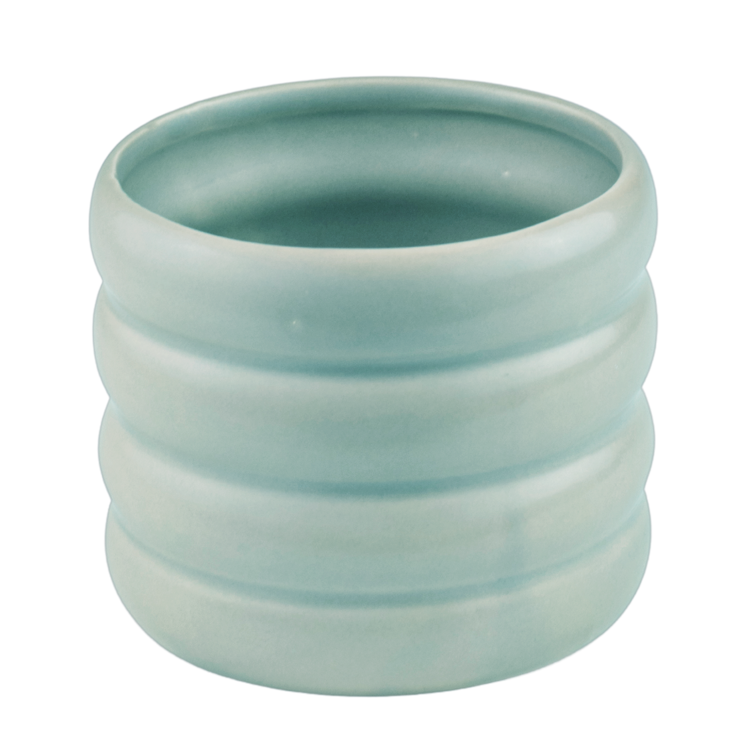 Osłonka doniczki ceramiczna Globo 13.5cm zielona