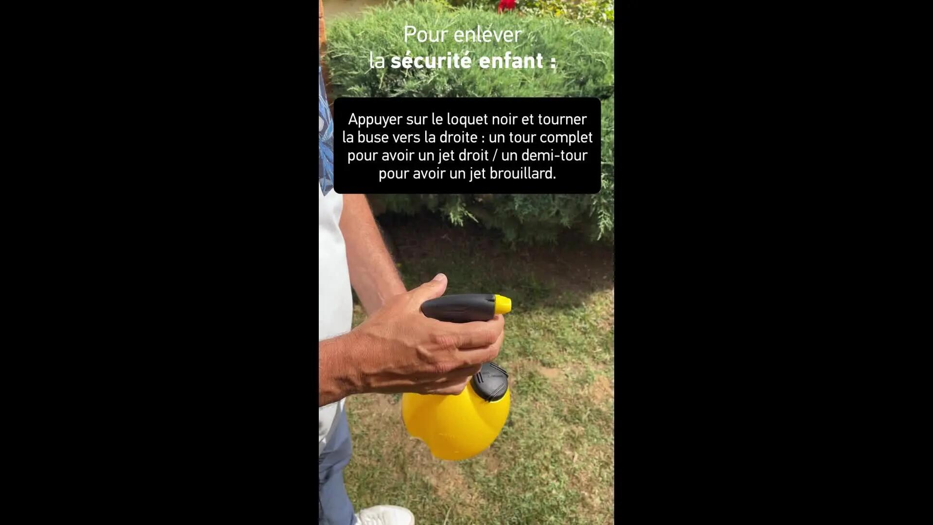 Pulvérisateur à pression avec gachette BERTHOUD 1 l - 8