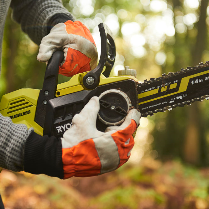 Tronçonneuse sur batterie RYOBI Brushless, 35 cm, 36 V sans batterie - 9