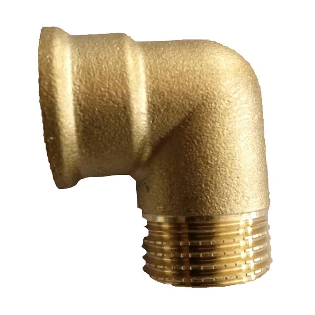 Curva per tubo 90° EQUATION in ottone sabbiato M1/2