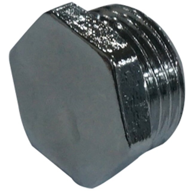 Tappo per tubo EQUATION in ottone cromato M1/2